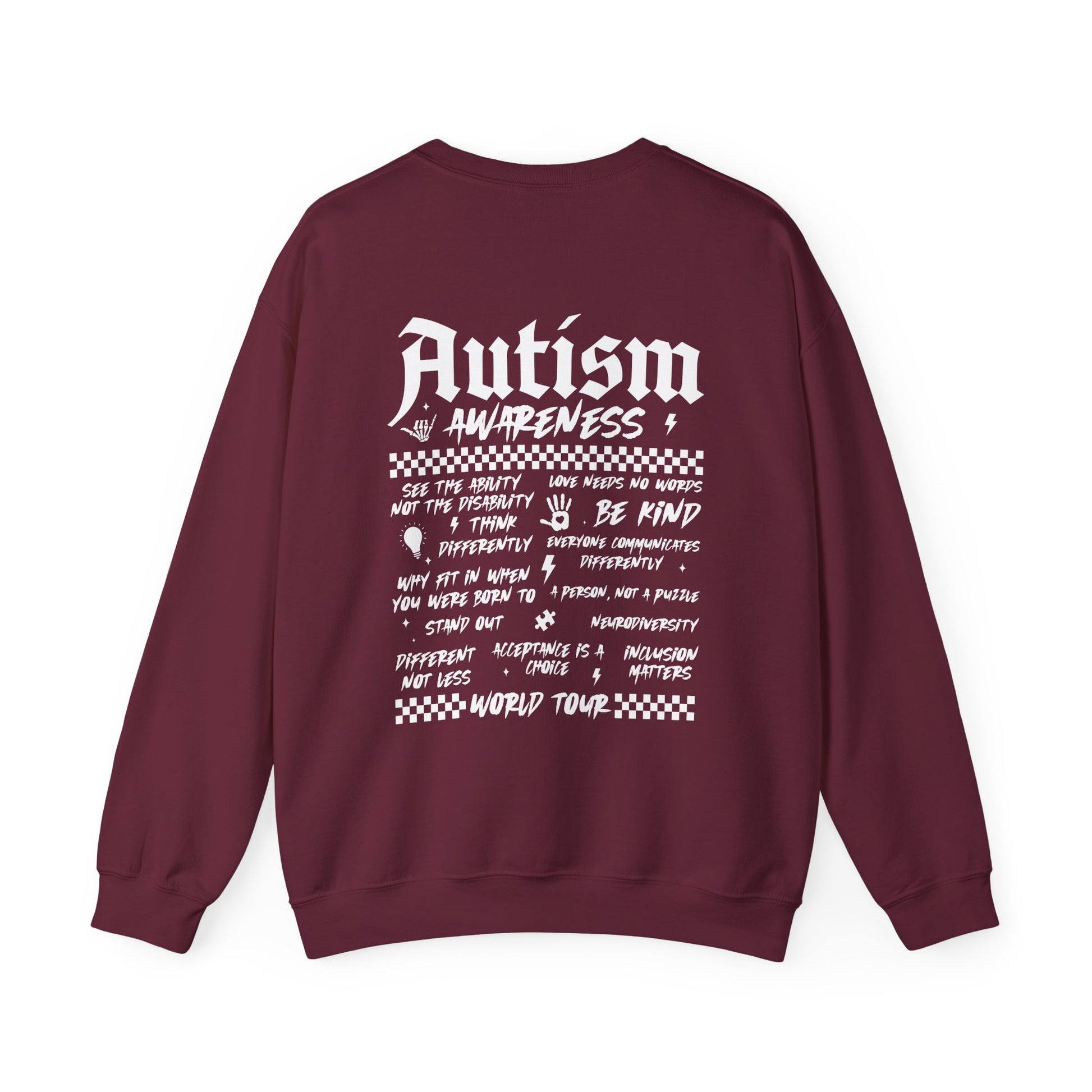 Sweatshirt Autism Awareness World Tour Statement Autism Sweatshirt