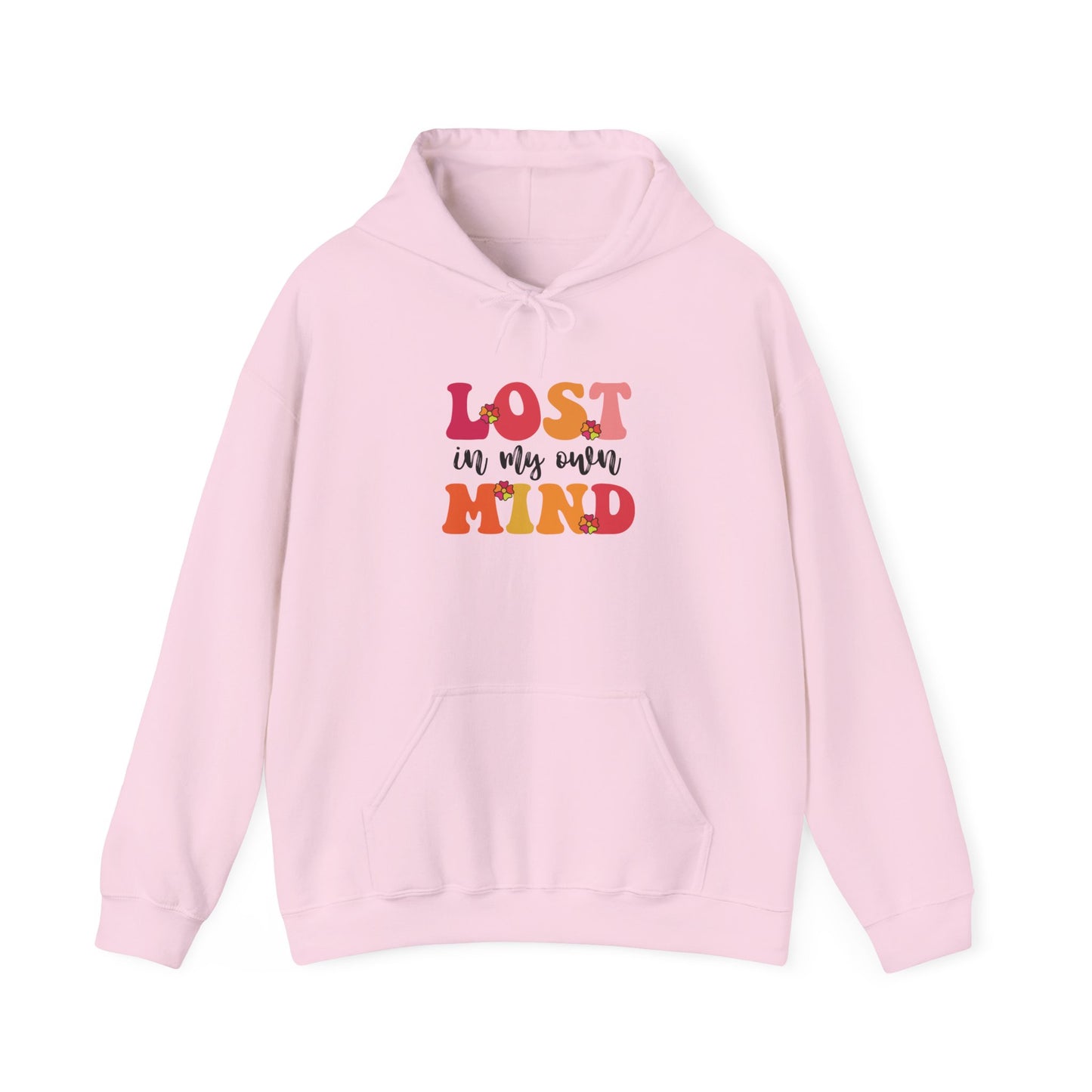 Hoodie LOST in my own MIND Hoodie – Retro ADHD Graphic Hoodie
