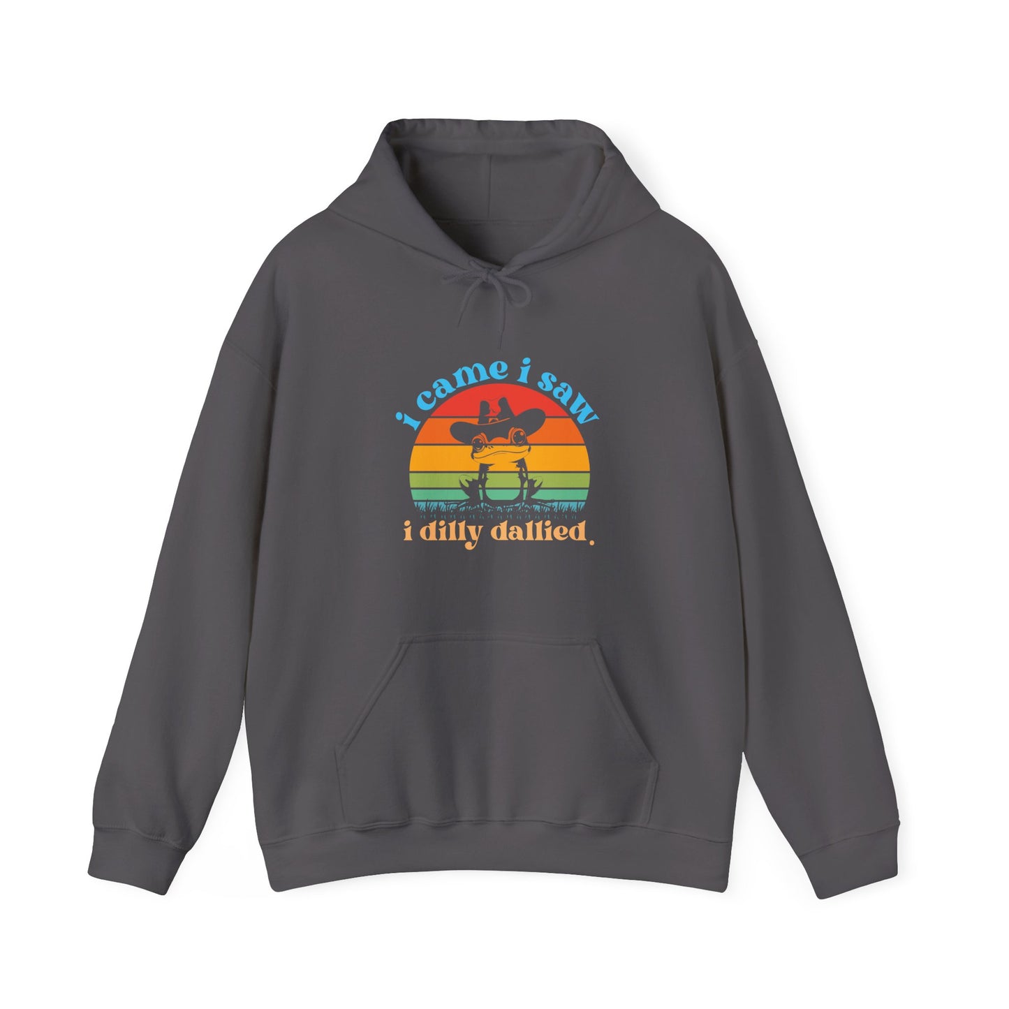Hoodie i came i saw i dilly dallied Hoodie – Funny ADHD Frog Hoodie