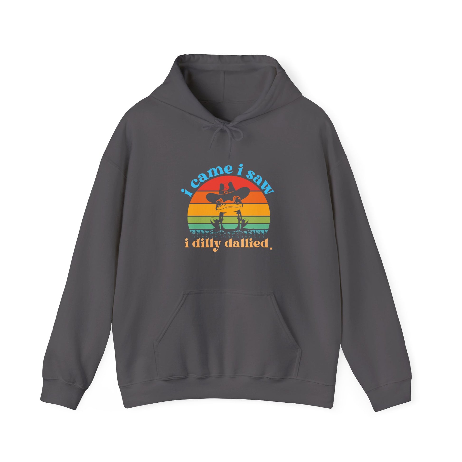 Hoodie i came i saw i dilly dallied Hoodie – Funny ADHD Frog Hoodie
