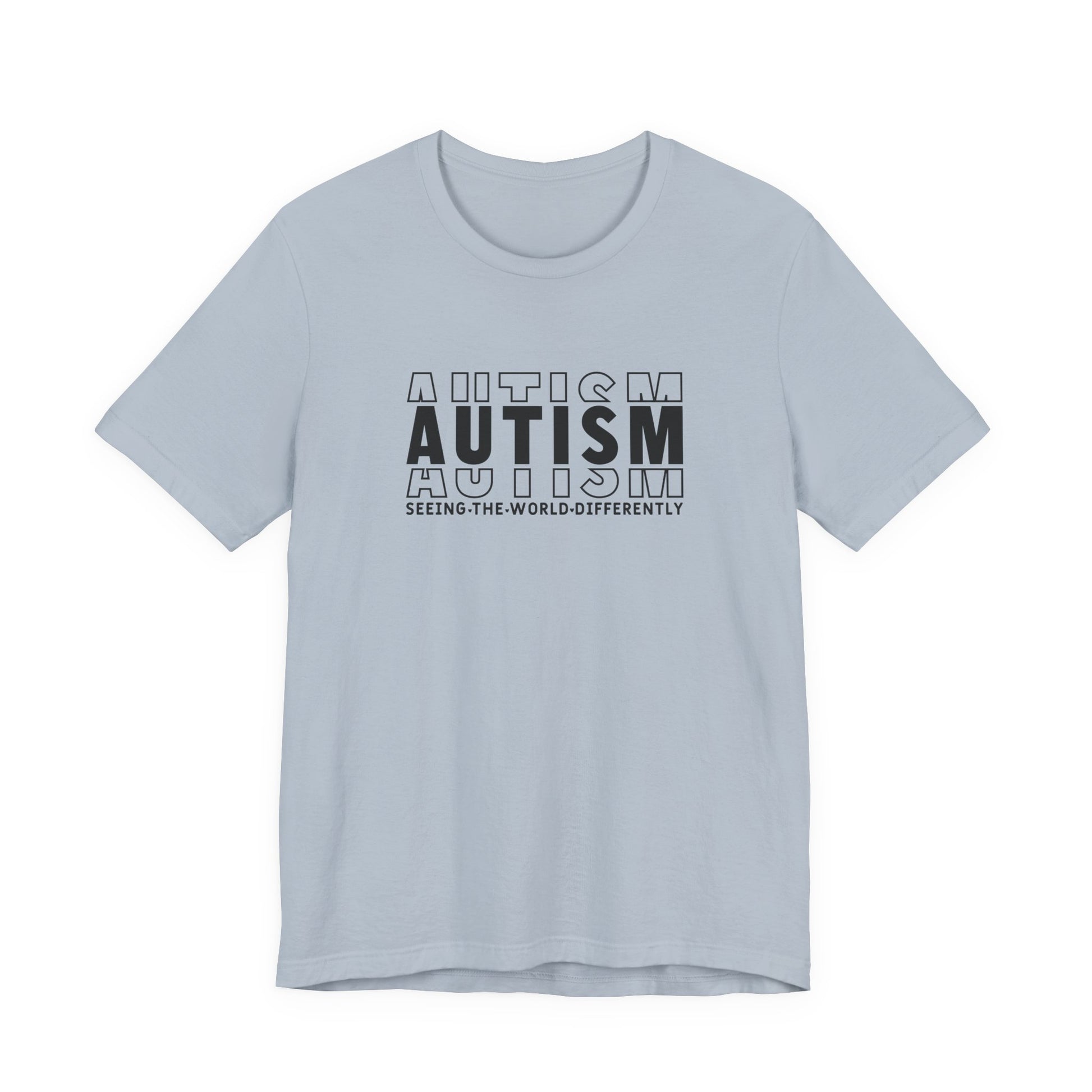 Light Blue Autism; Seeing the World Differently Autism T-Shirt