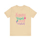 Soft Cream Cute Easter Shirt – Bunny Kisses & Easter Wishes Tee for Women | Family Easter Tee