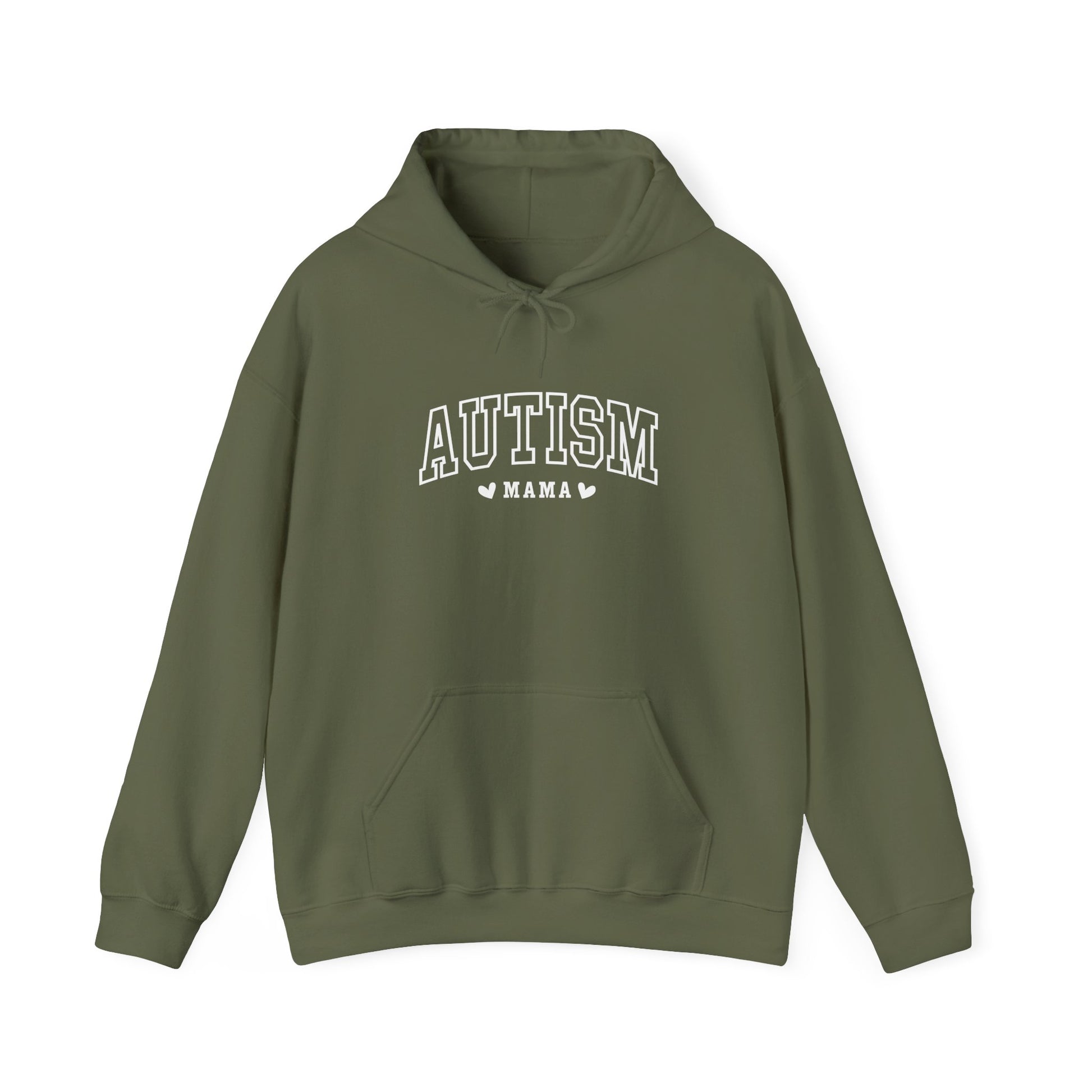 Hoodie AUTISM MAMA Hoodie – Collegiate-Inspired Supportive Mom Design