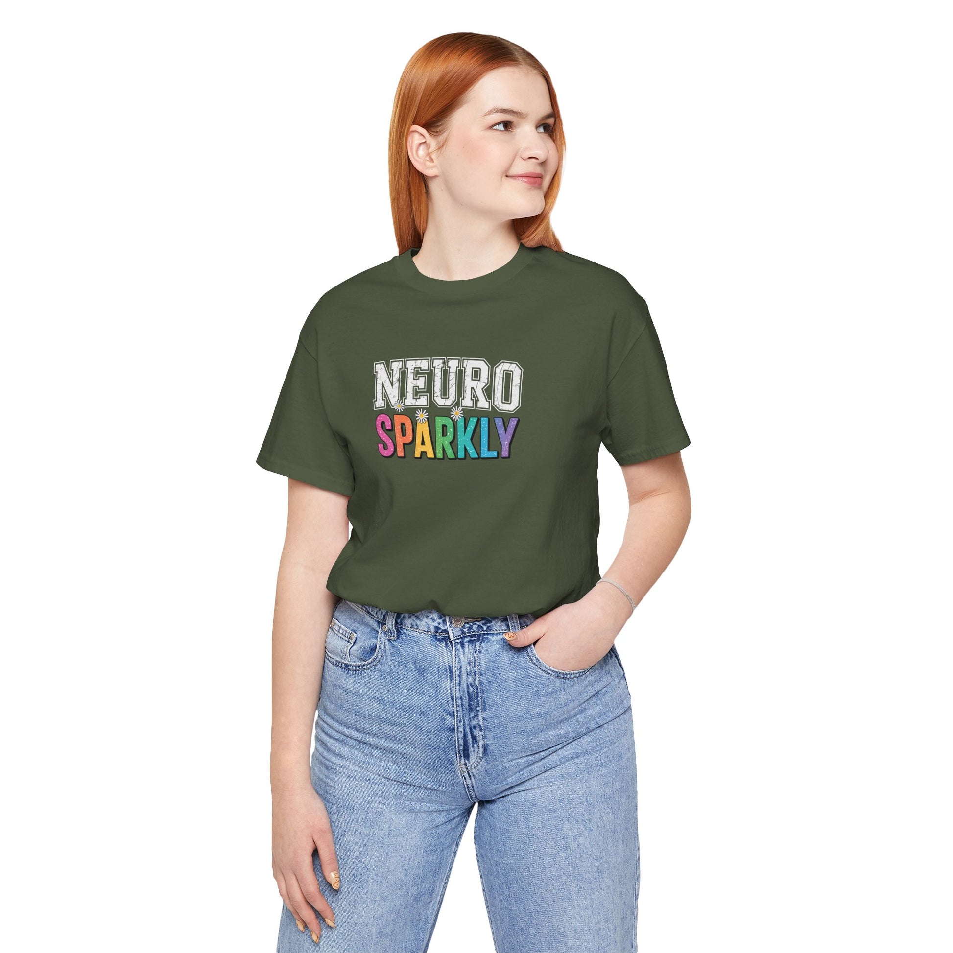 T-Shirt NEURO SPARKLY – Colorful ADHD T Shirt for Women & Young Adults