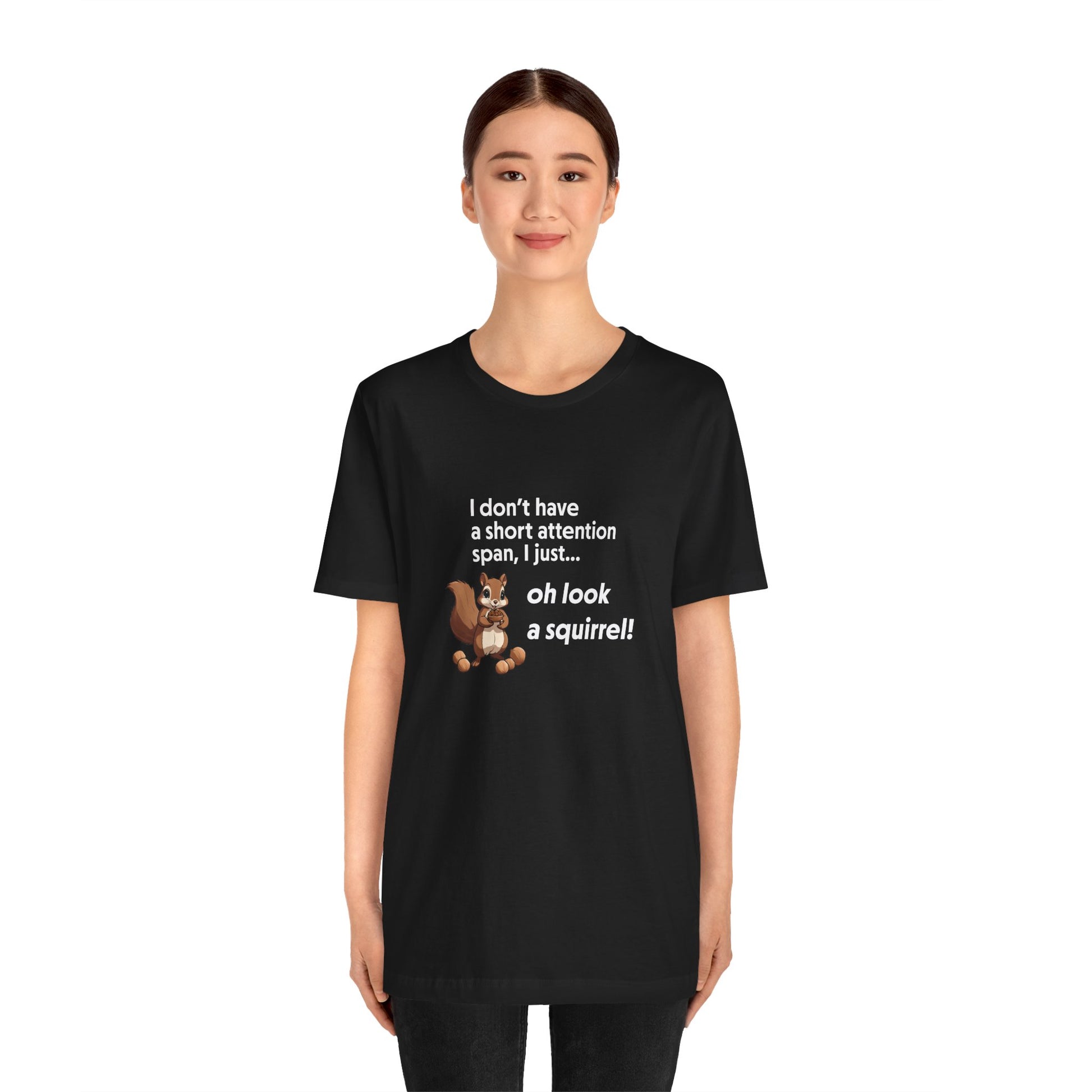 T-Shirt Oh Look a Squirrel ADHD T-Shirt – Funny Neurodivergent Shirt