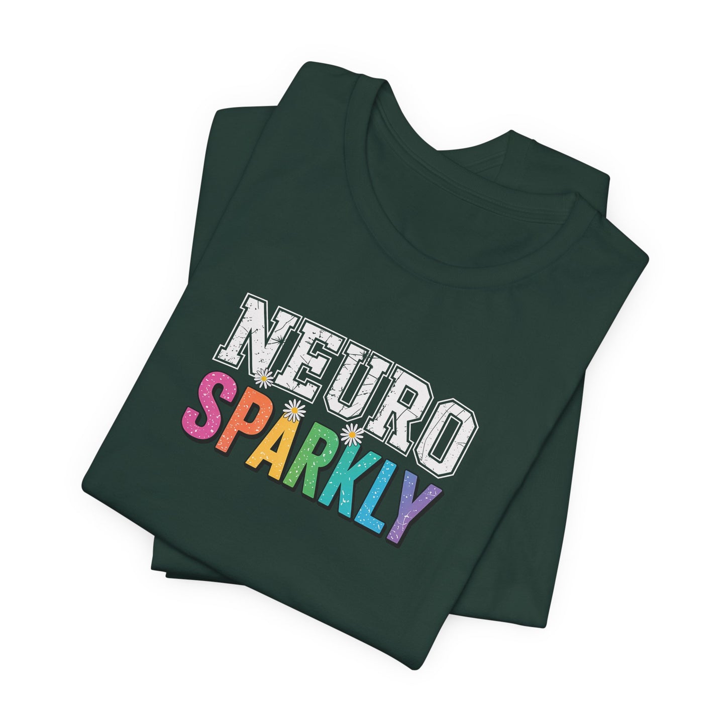 T-Shirt NEURO SPARKLY – Colorful ADHD T Shirt for Women & Young Adults