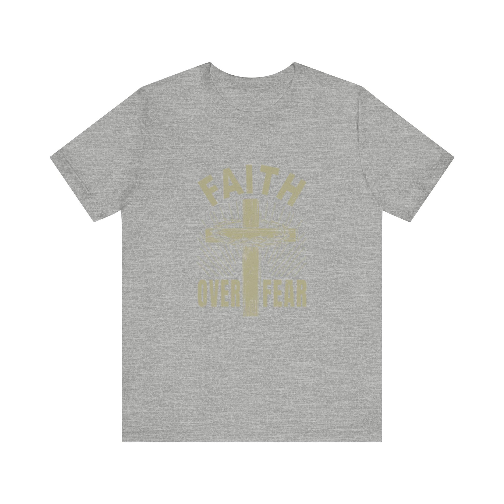 Empowering Message Tee – Faith Over Fear Shirt for Men & Women