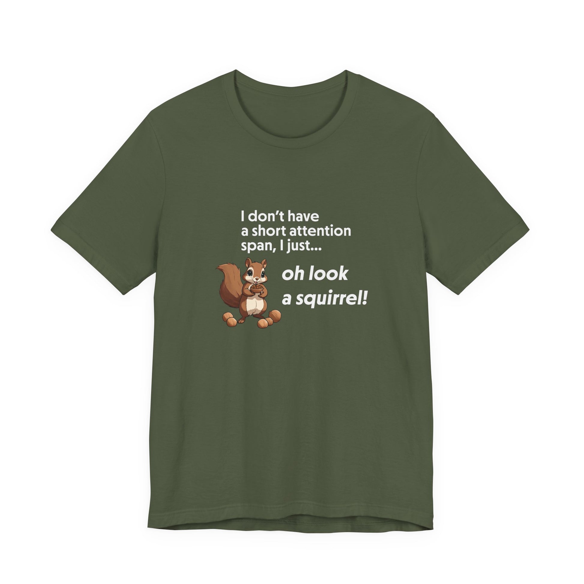 T-Shirt Oh Look a Squirrel ADHD T-Shirt – Funny Neurodivergent Shirt