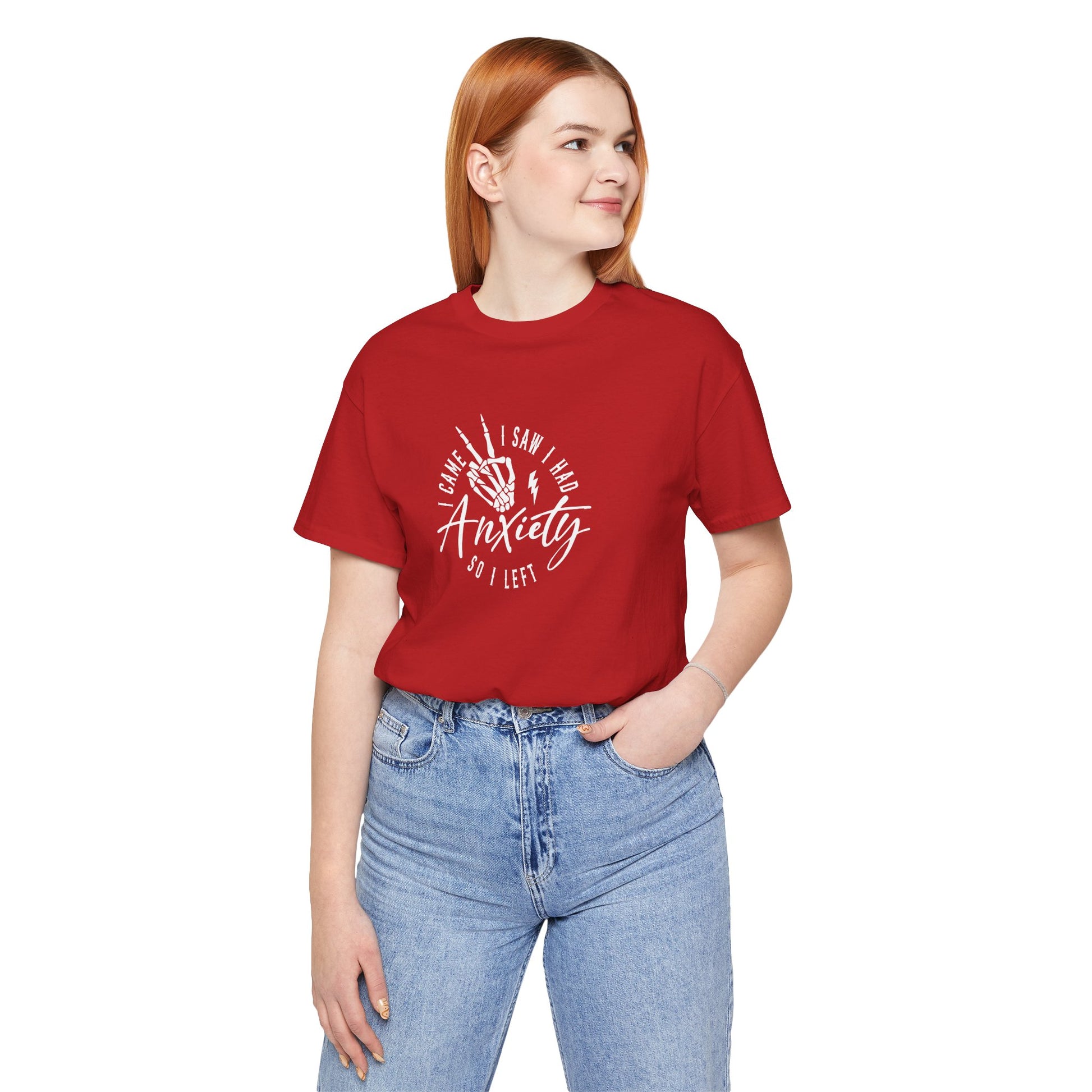 T-Shirt I CAME I SAW I HAD Anxiety Shirt – Funny Mental Health Tee
