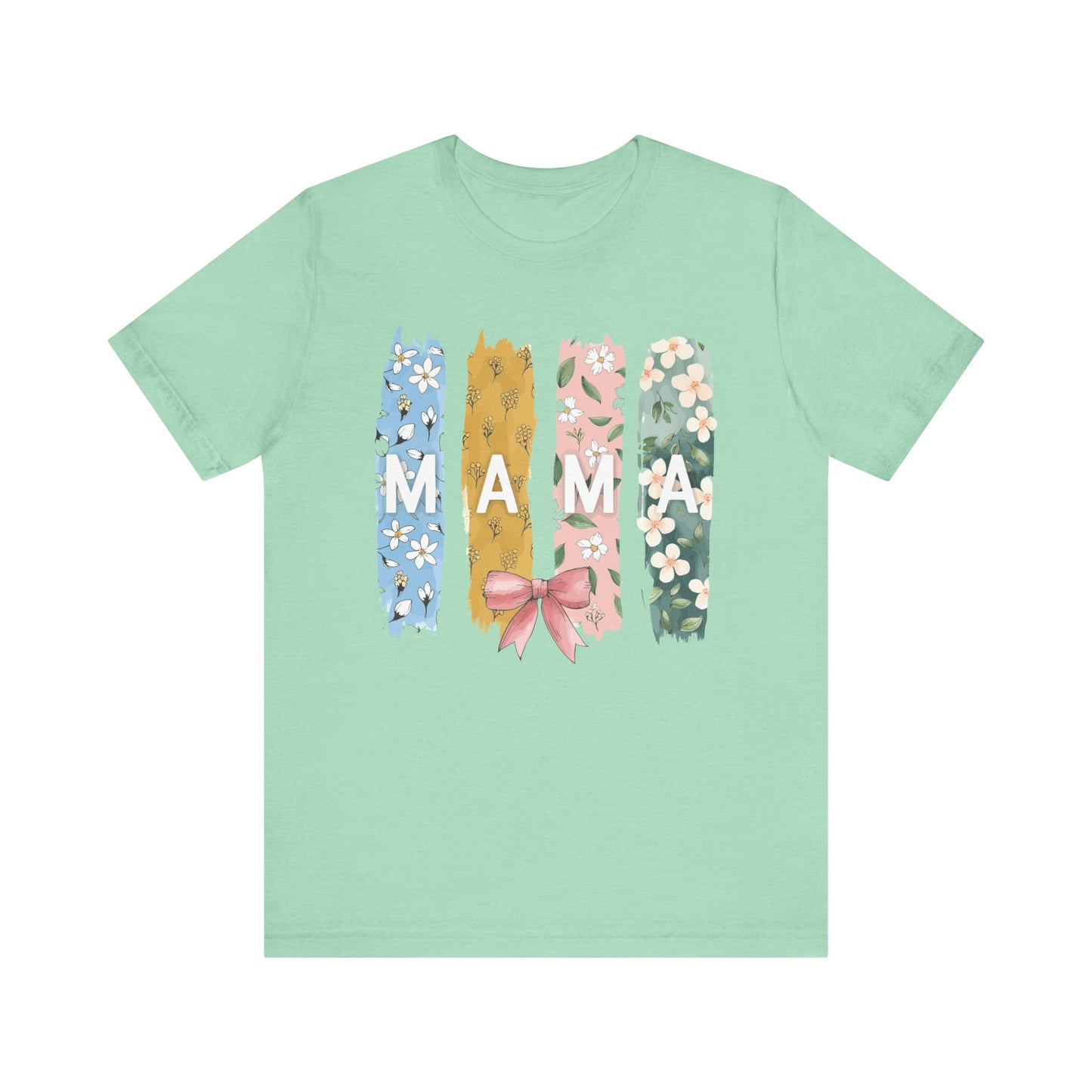 Heather Mint Mama – Colorful Floral Mom’s Day Shirt for Stylish Moms
