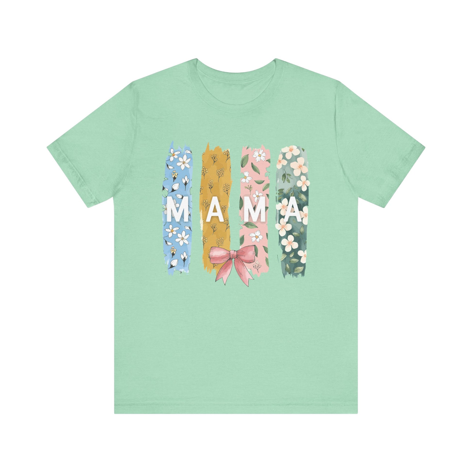 Heather Mint Mama – Colorful Floral Mom’s Day Shirt for Stylish Moms