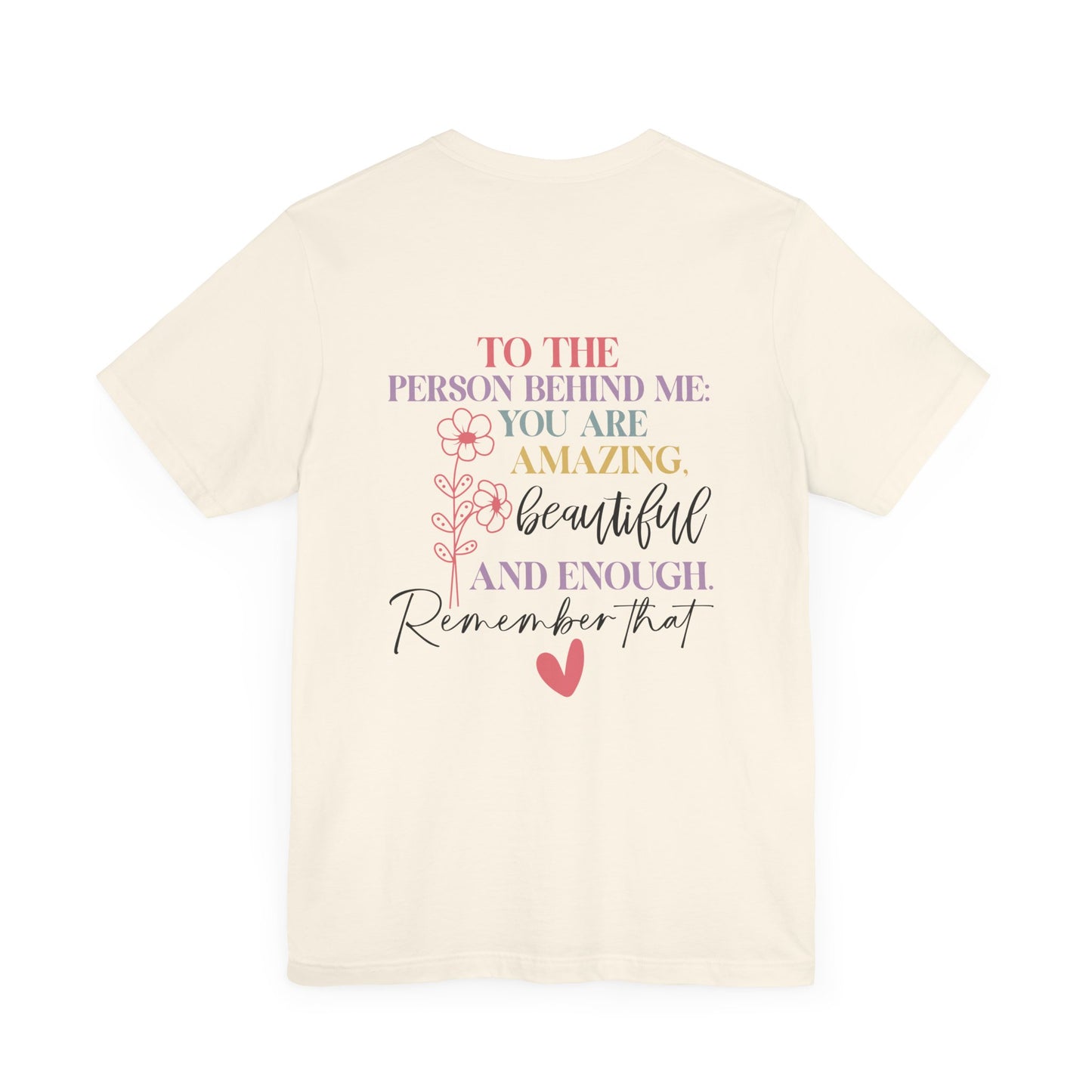 You Matter – Natural You Matter T Shirt with Back Print for Mental Health