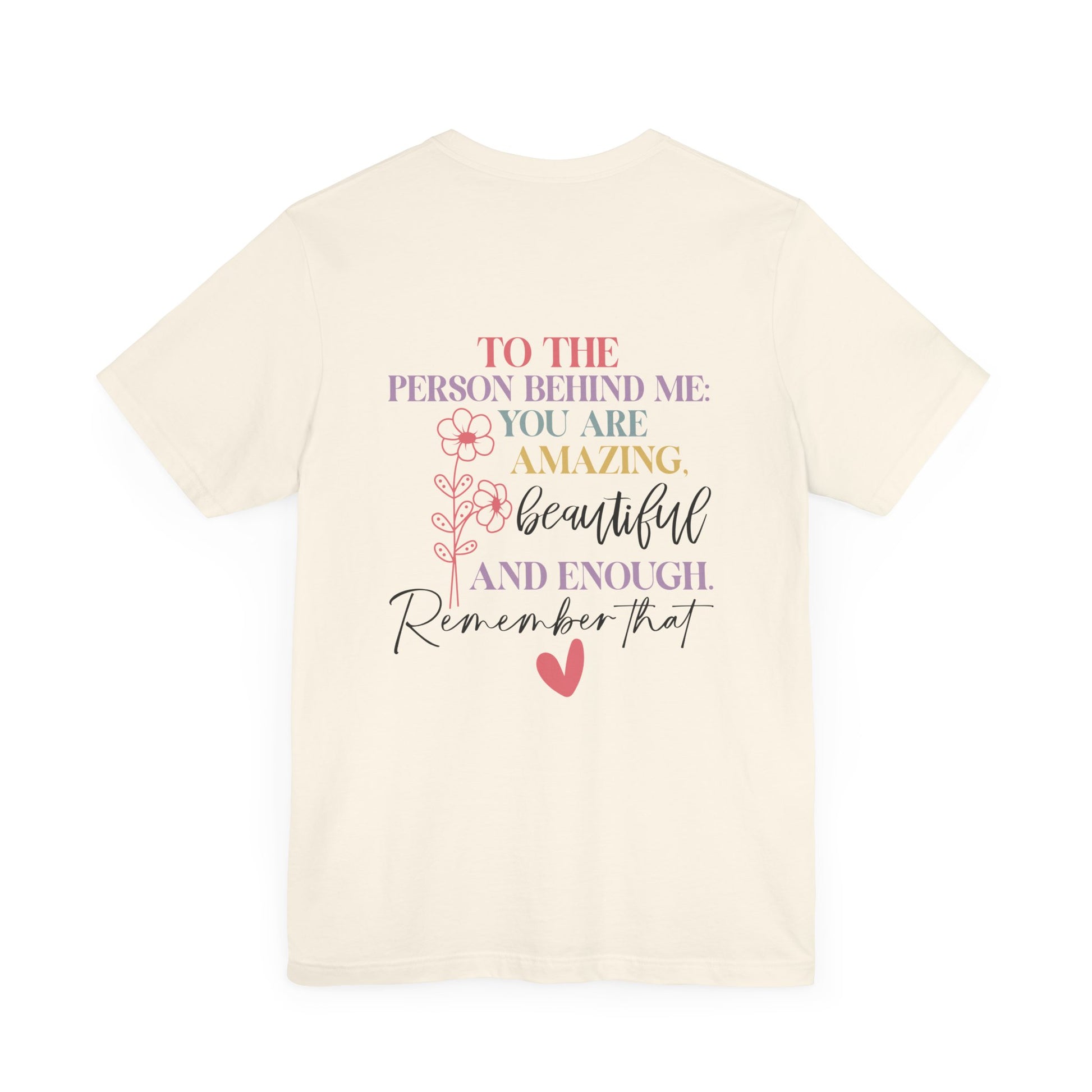 You Matter – Natural You Matter T Shirt with Back Print for Mental Health