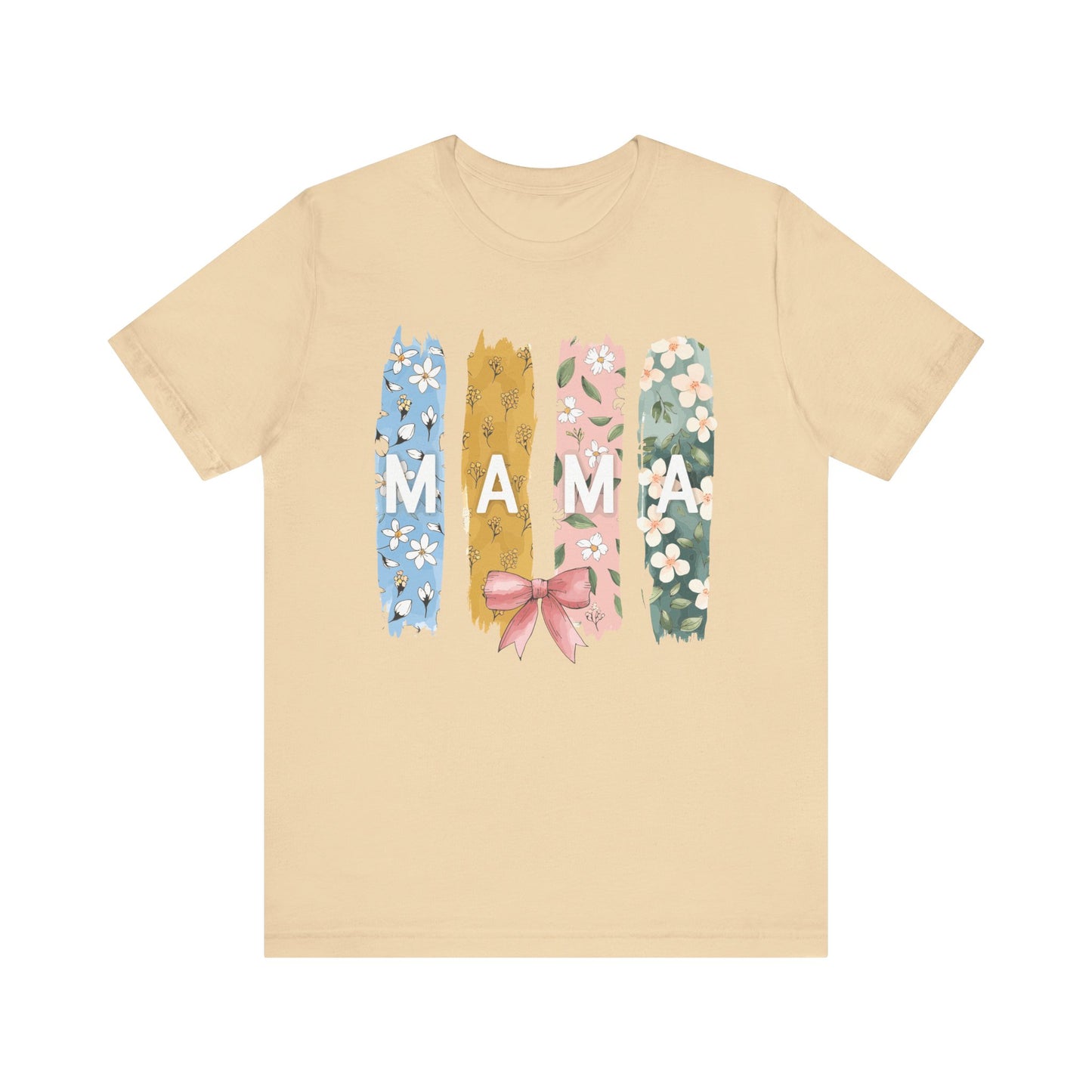 Soft Cream Mama – Colorful Floral Mom’s Day Shirt for Stylish Moms