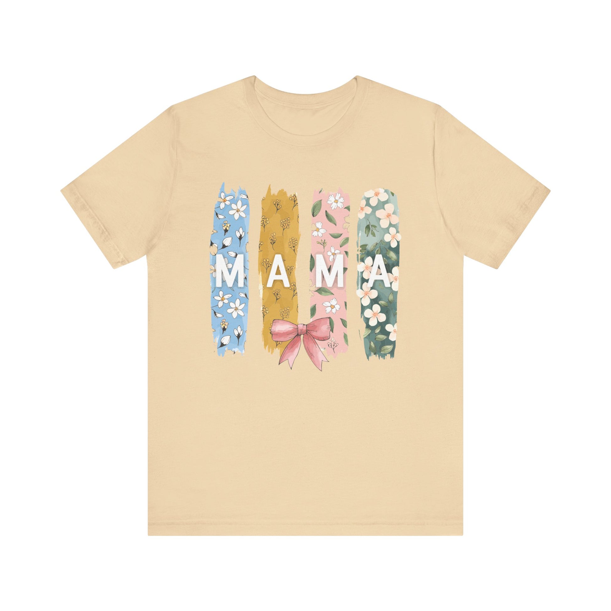 Soft Cream Mama – Colorful Floral Mom’s Day Shirt for Stylish Moms