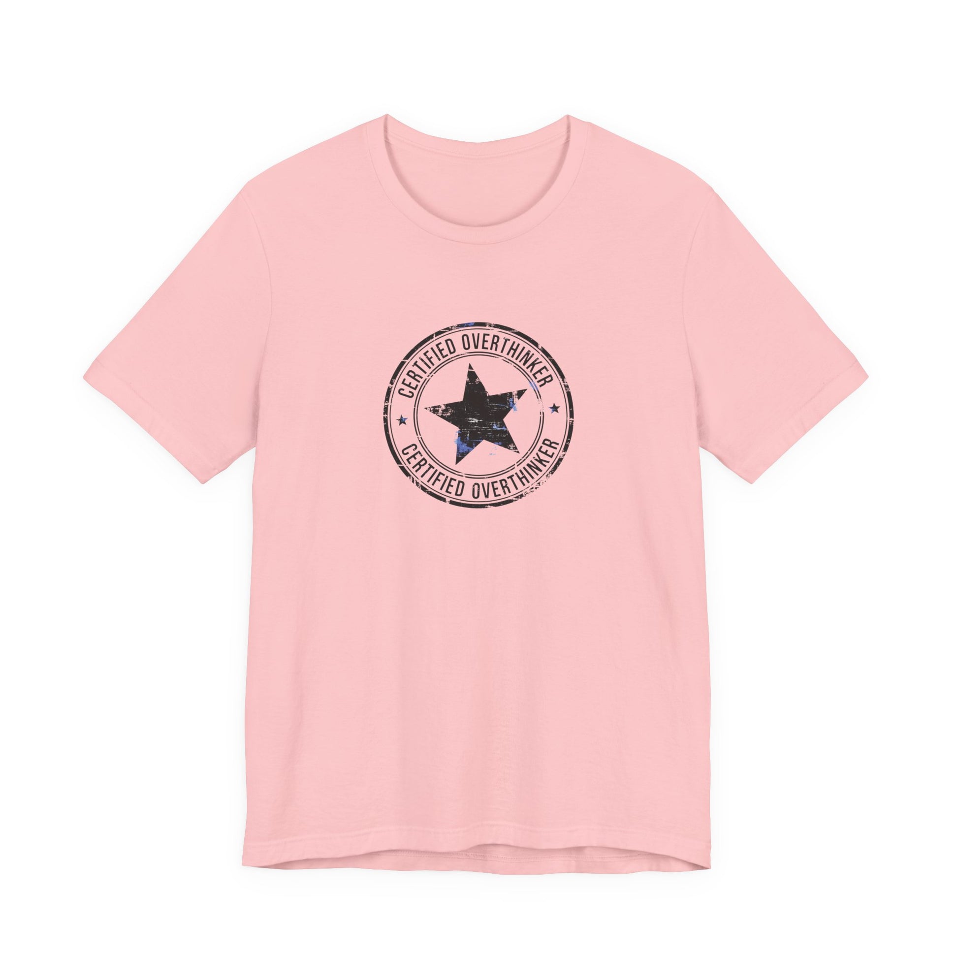 T-Shirt CERTIFIED OVERTHINKER T-Shirt – Vintage Stamp Seal Graphic Tee