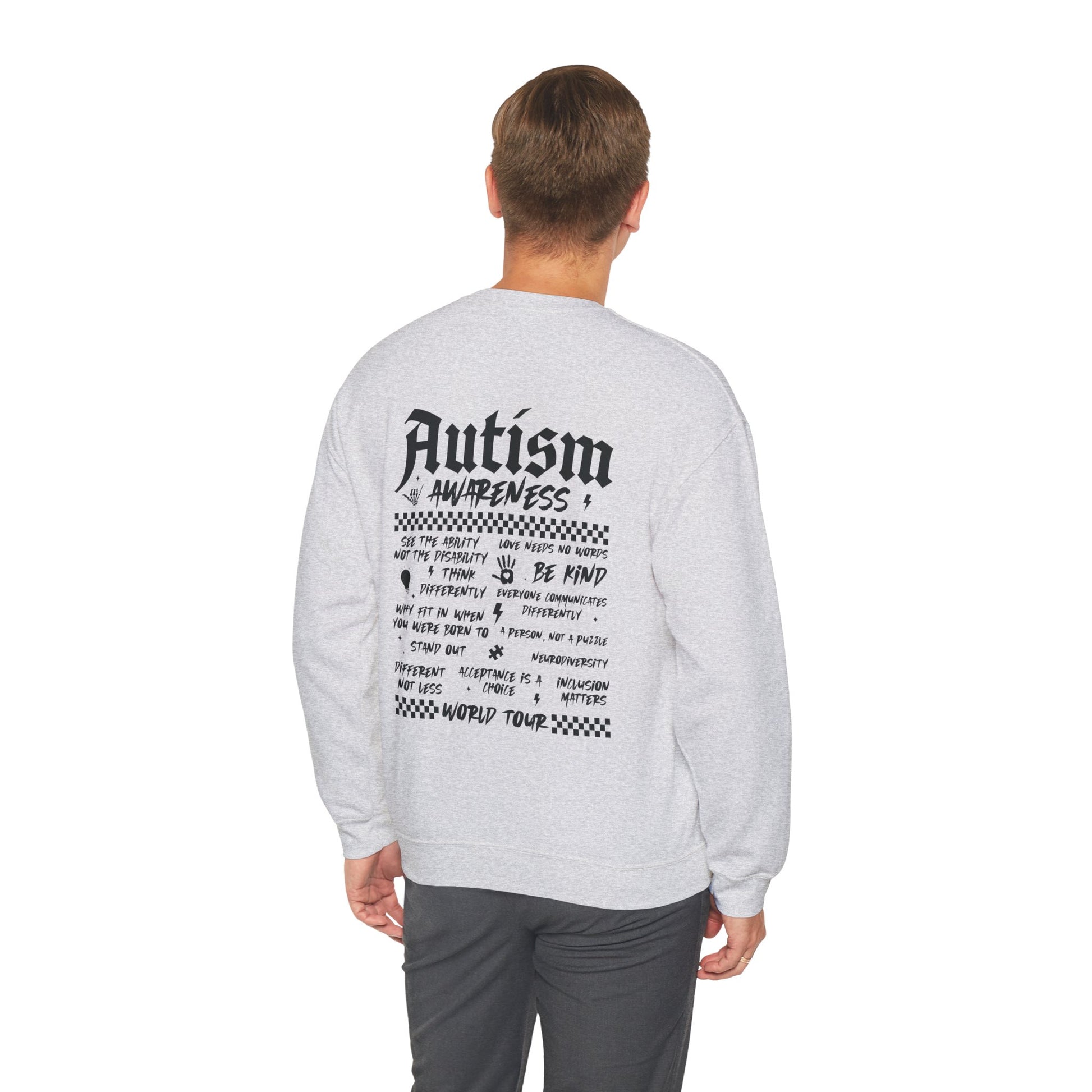 Sweatshirt Autism Awareness World Tour Statement Autism Sweatshirt