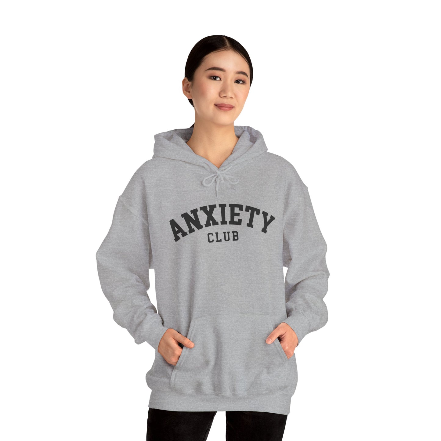Hoodie Anxiety Club – Cozy Hoodie for Women with Anxiety Support