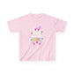 Light Pink Egg Hunting Squad Kids Tee | Matching Easter Shirt for Families