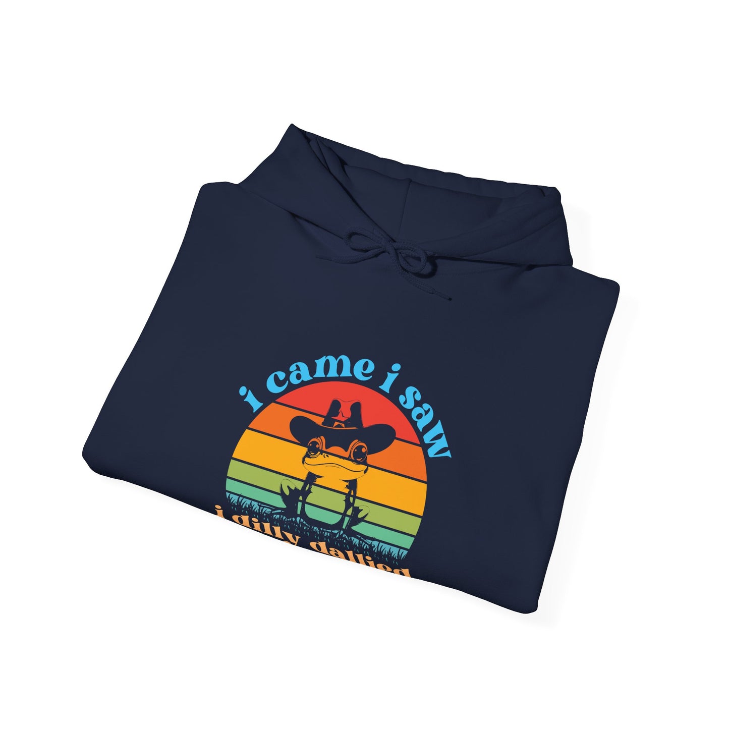 Hoodie i came i saw i dilly dallied Hoodie – Funny ADHD Frog Hoodie