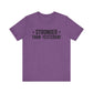 Heather Team Purple Empowering Tee – Stronger Than Yesterday Graphic T-Shirt
