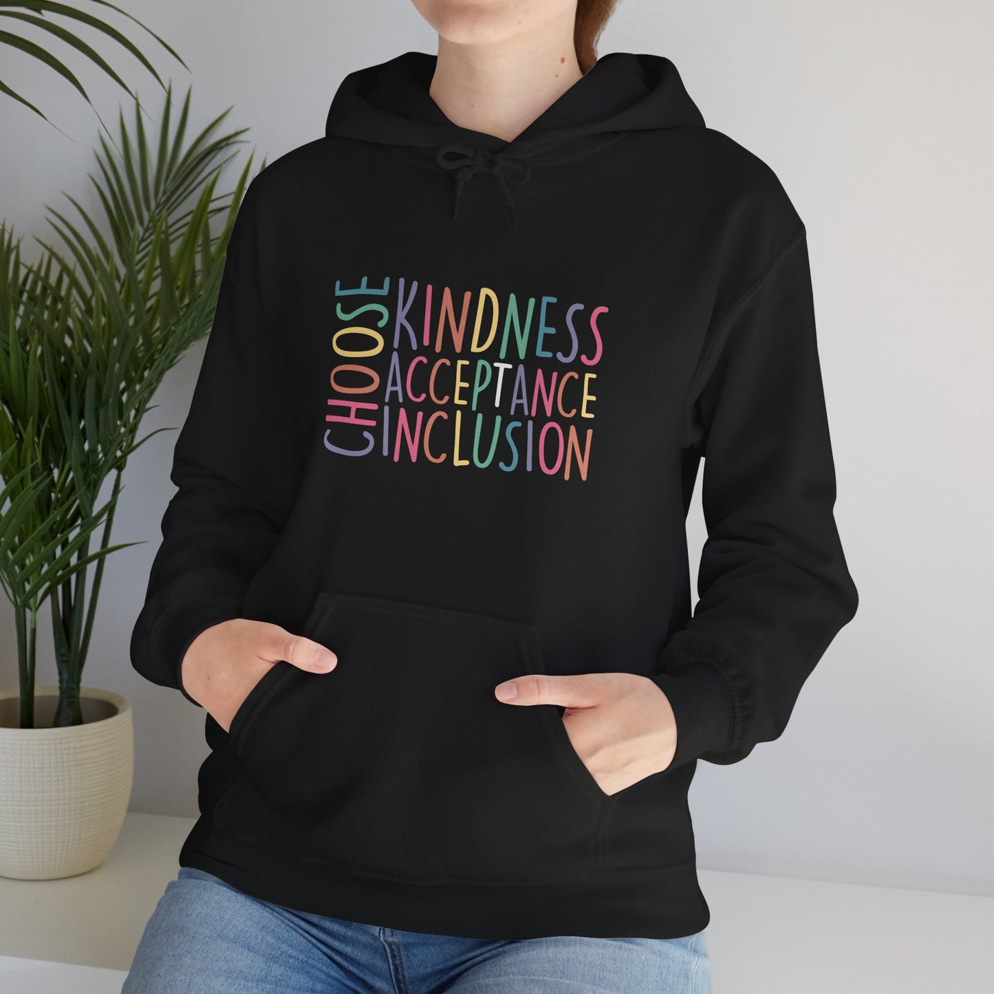 CHOOSE KINDNESS Hoodie – Colorful Inclusion & Acceptance Design