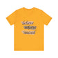 Gold Inspirational T Shirts – Believe Achieve Succeed Tee for Women
