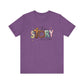 Heather Team Purple Inspirational Shirts – True Story, He Is Risen Easter Tee
