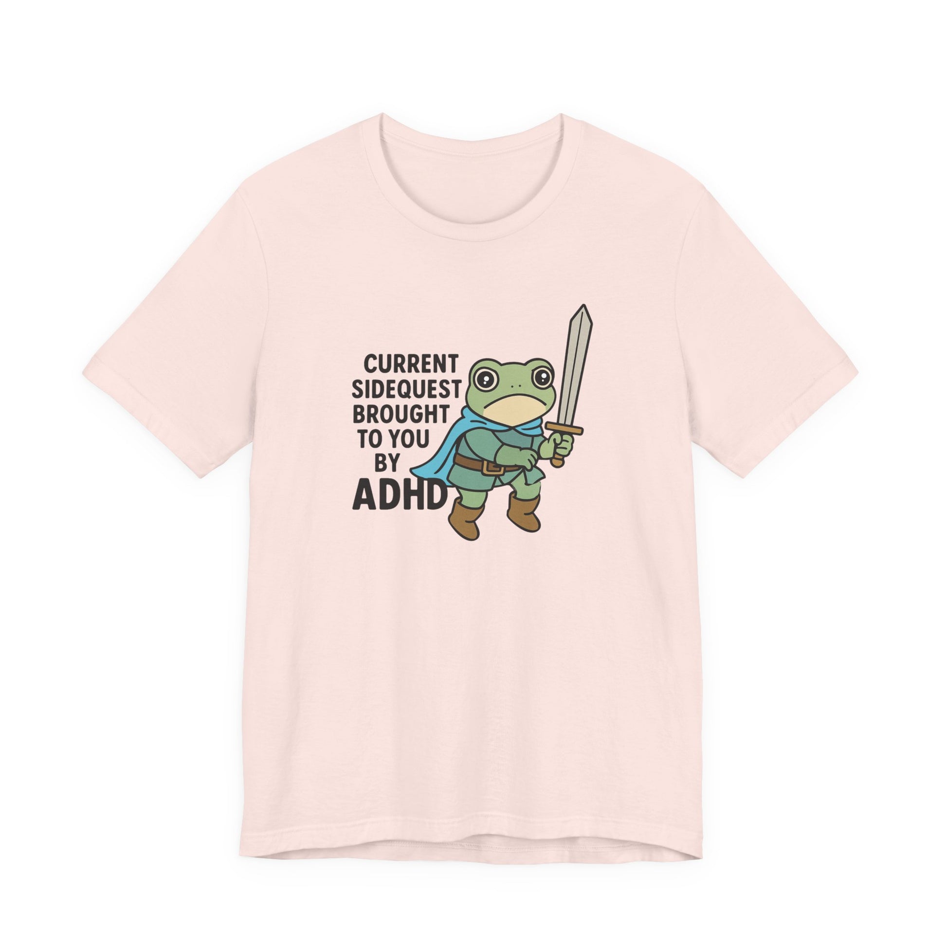 T-Shirt CURRENT SIDEQUEST T-Shirt – Funny ADHD Frog Gaming Shirt