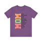 Heather Team Purple Empowering Mom T-Shirt – Beautiful, Strong, Loved MOM