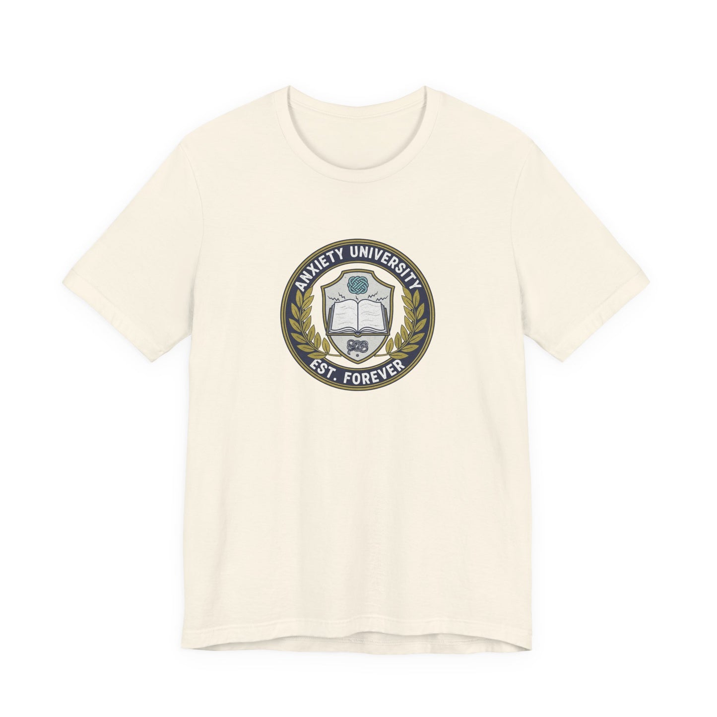 T-Shirt ANXIETY UNIVERSITY Shirt – Funny Collegiate Graphic Tee