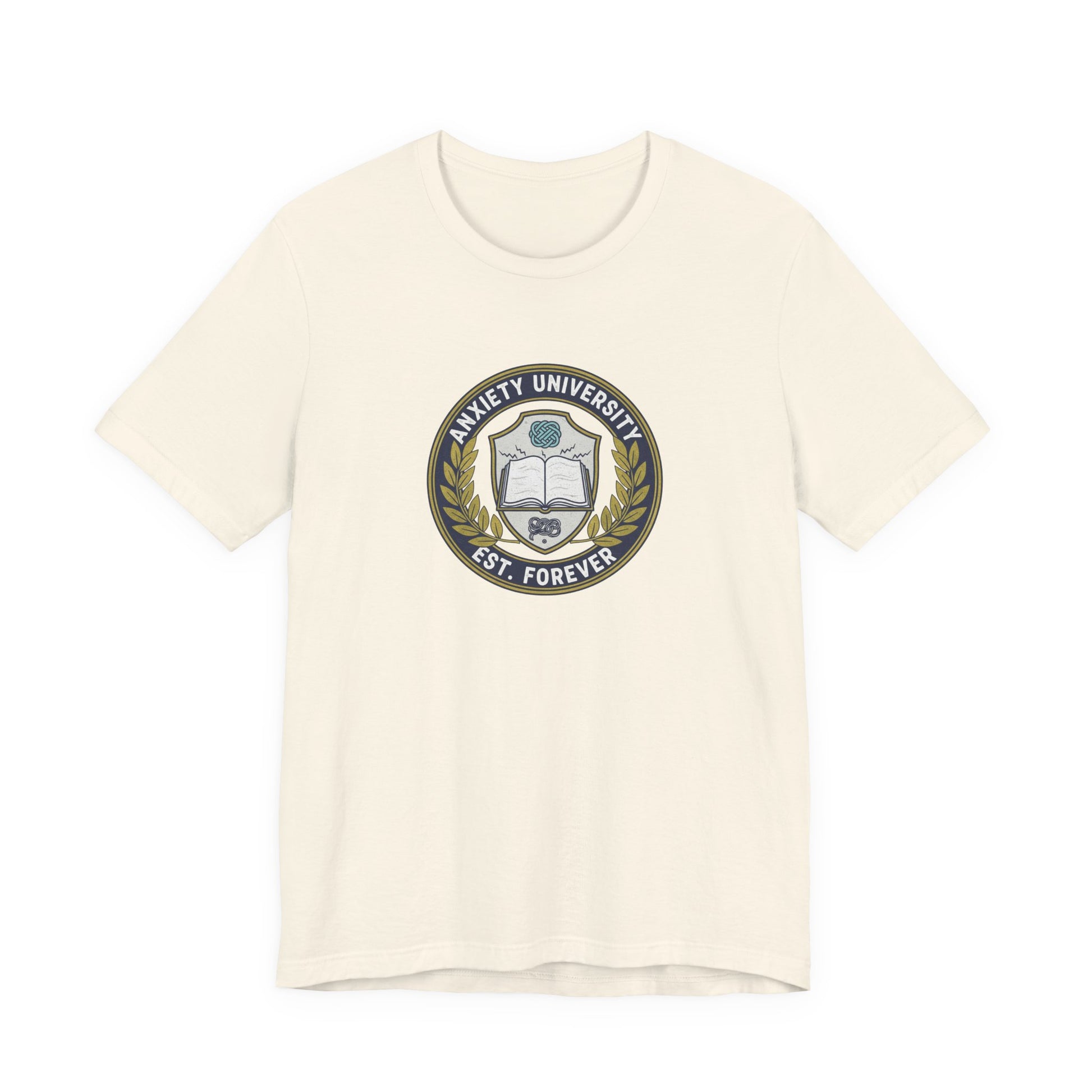 T-Shirt ANXIETY UNIVERSITY Shirt – Funny Collegiate Graphic Tee