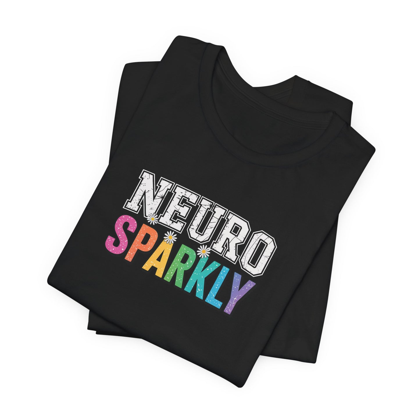 T-Shirt NEURO SPARKLY – Colorful ADHD T Shirt for Women & Young Adults