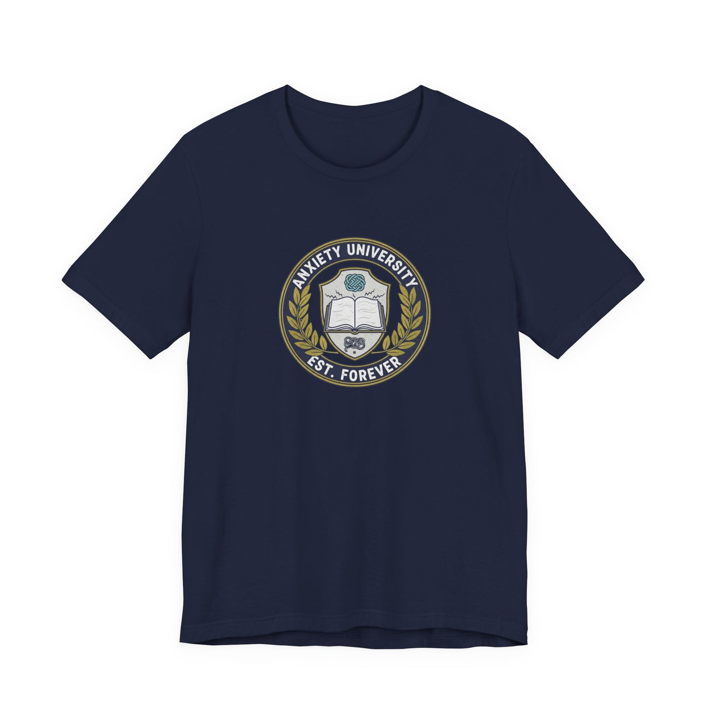 T-Shirt ANXIETY UNIVERSITY Shirt – Funny Collegiate Graphic Tee