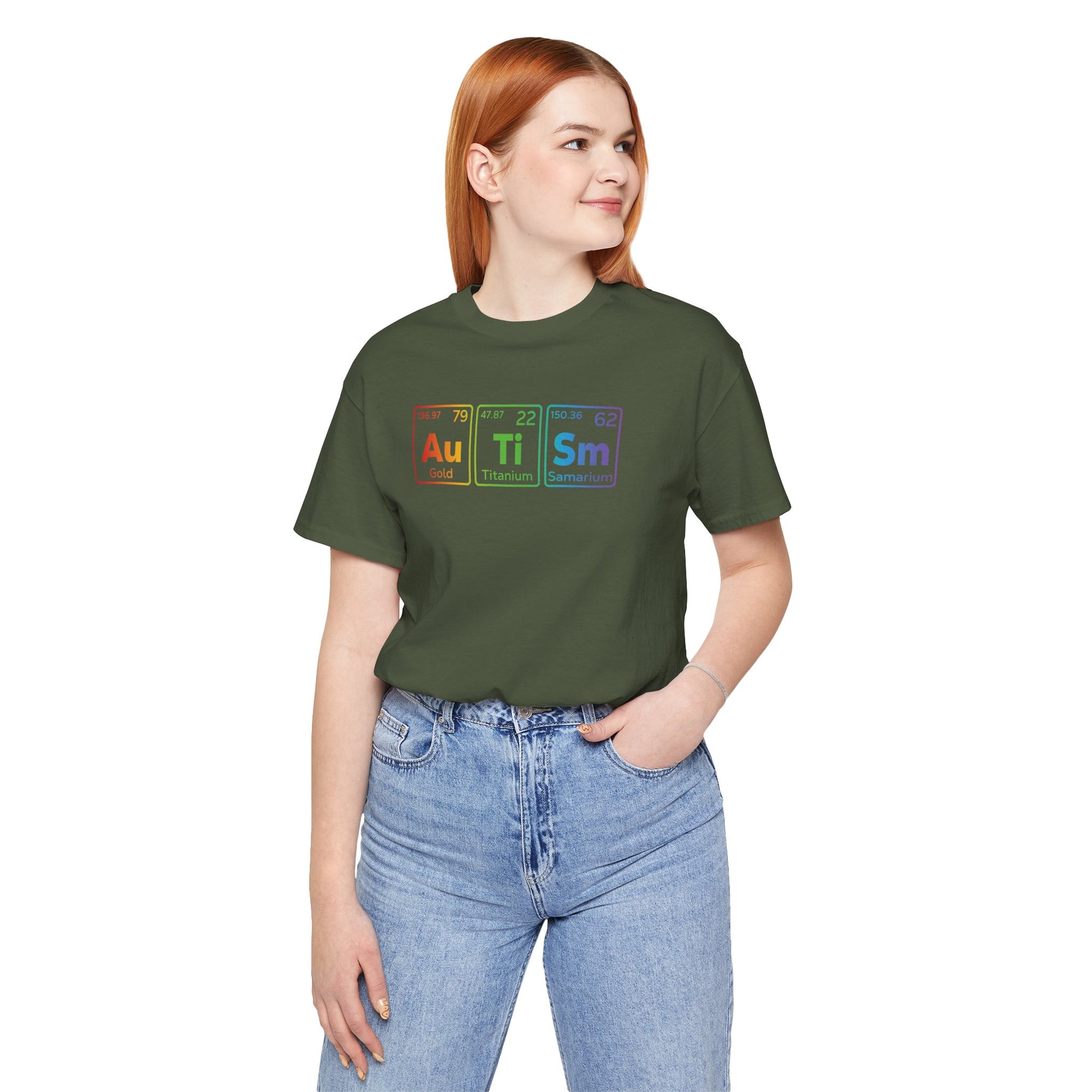 T-Shirt Au Ti Sm AUTISM | Subtle Periodic Autism Awareness T‑Shirt