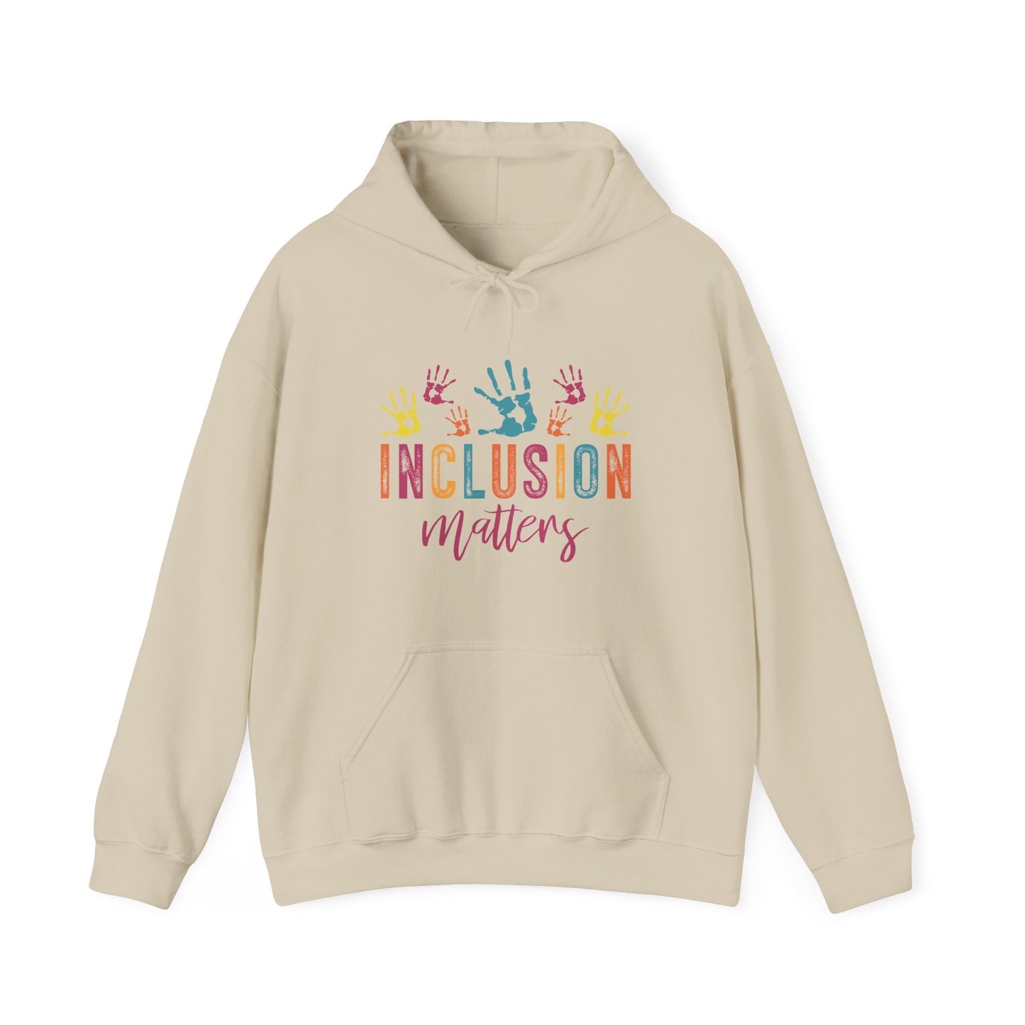 INCLUSION matters Hoodie – Colorful Advocacy Design for Awareness