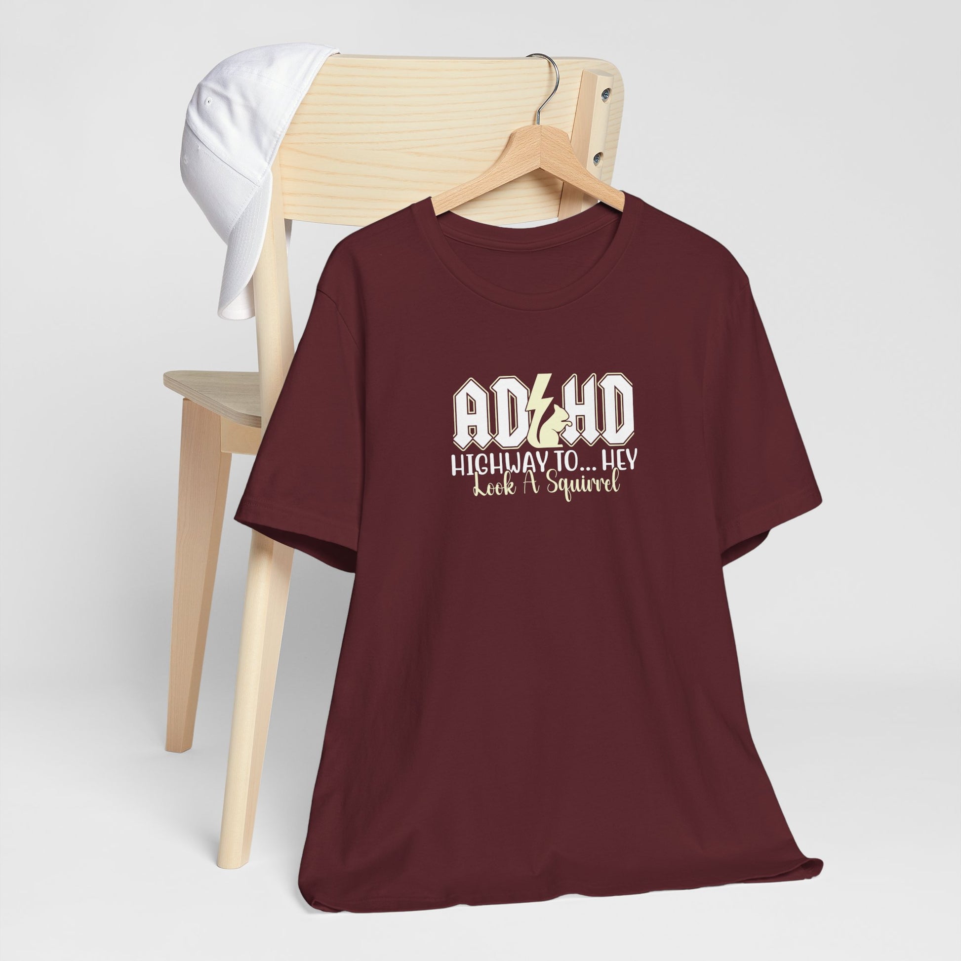 T-Shirt HIGHWAY TO... HEY Look A Squirrel ADHD T Shirt – Funny ADHD Tshirt