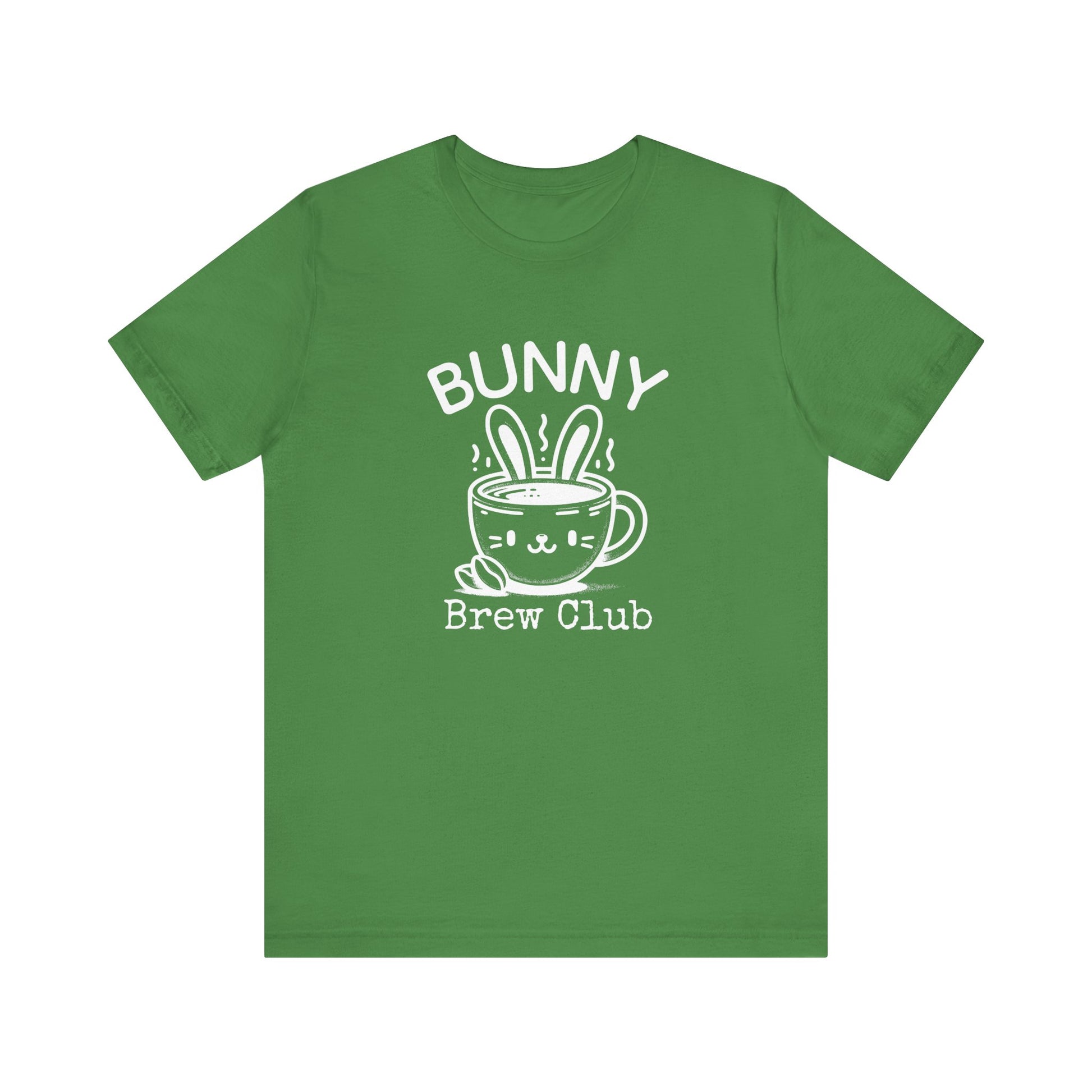 Leaf Coffee Easter Shirt – Bunny Brew Club Funny Easter Tee for Women