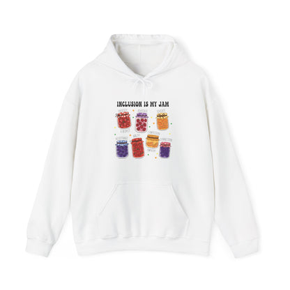 INCLUSION IS MY JAM Hoodie – Colorful Inclusion Awareness Hoodie