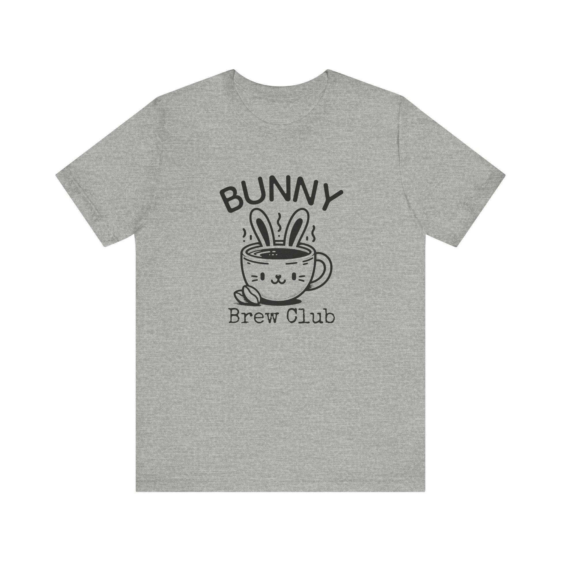 Athletic Heather Coffee Easter Shirt – Bunny Brew Club Funny Easter Tee for Women