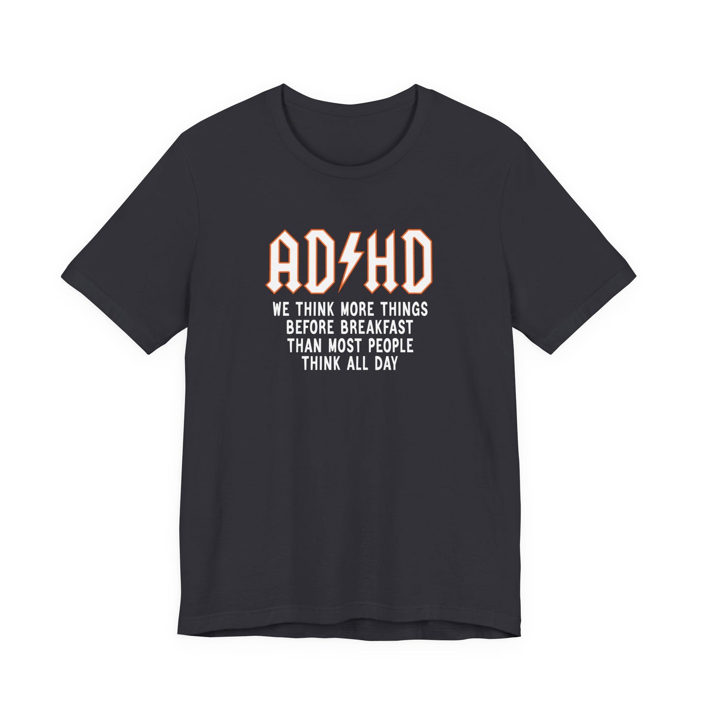T-Shirt ADHD Lightning Bolt T-Shirt – Bold Funny ADHD Graphic Tee