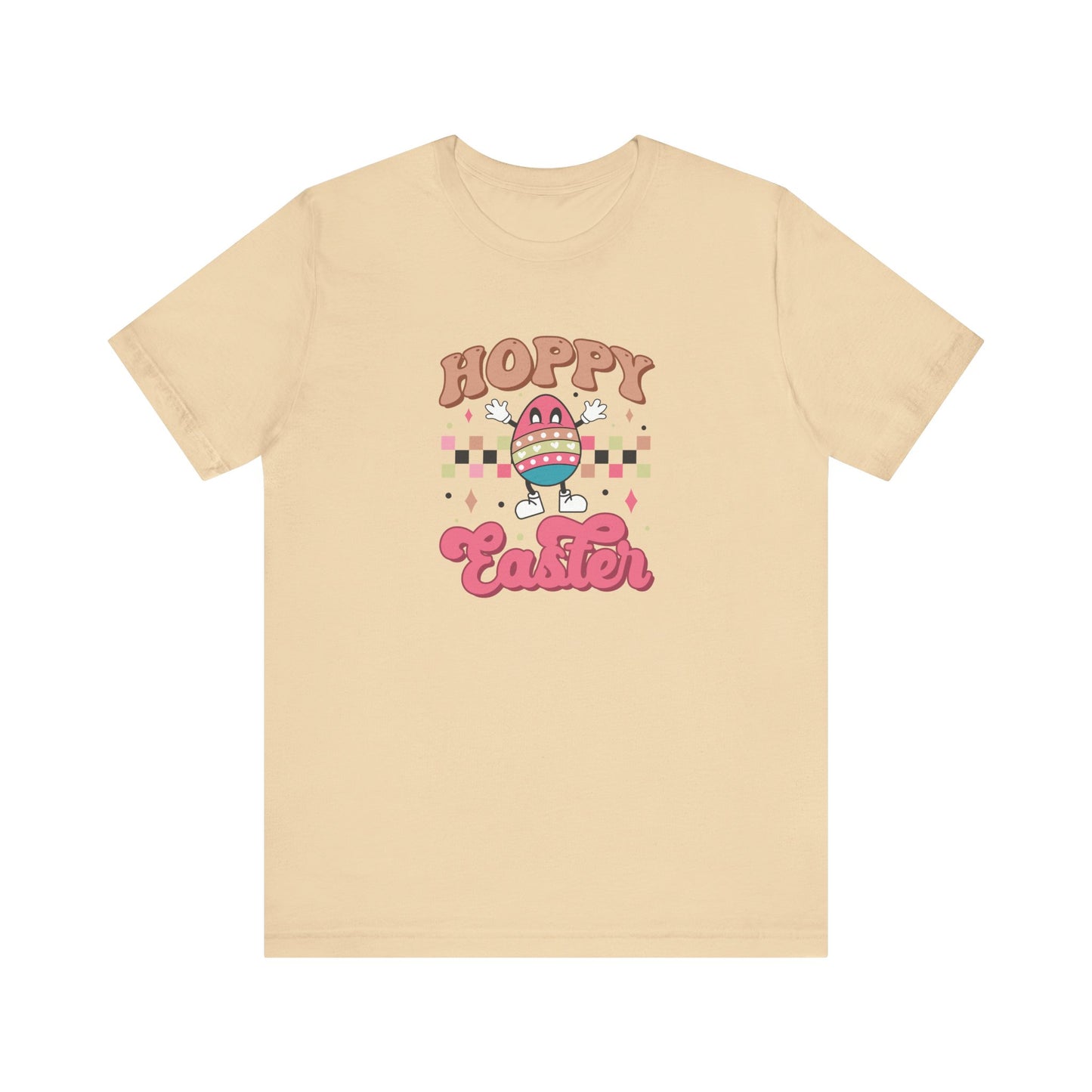 Soft Cream Pop Culture Easter Shirt – Hoppy Easter Tee for Women