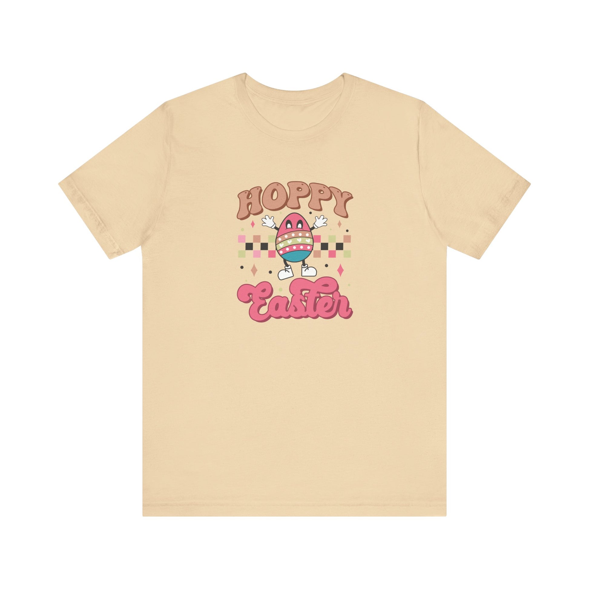 Soft Cream Pop Culture Easter Shirt – Hoppy Easter Tee for Women