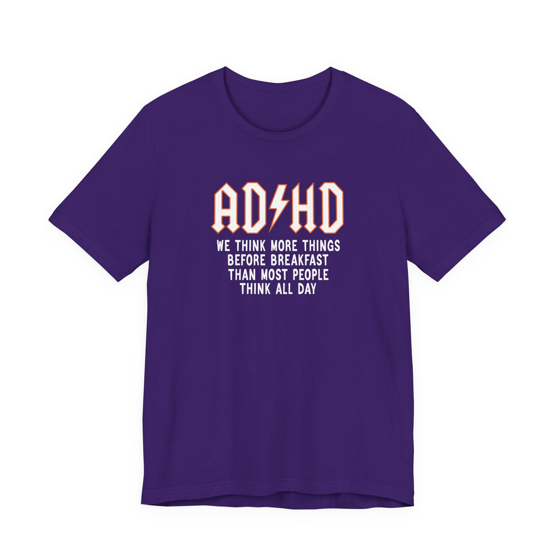 T-Shirt ADHD Lightning Bolt T-Shirt – Bold Funny ADHD Graphic Tee