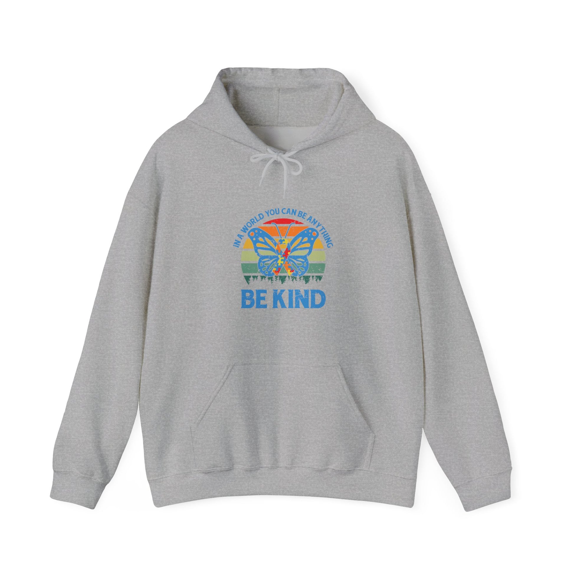 Hoodie IN A WORLD YOU CAN BE ANYTHING Hoodie – Be Kind Autism Advocate Hoodie