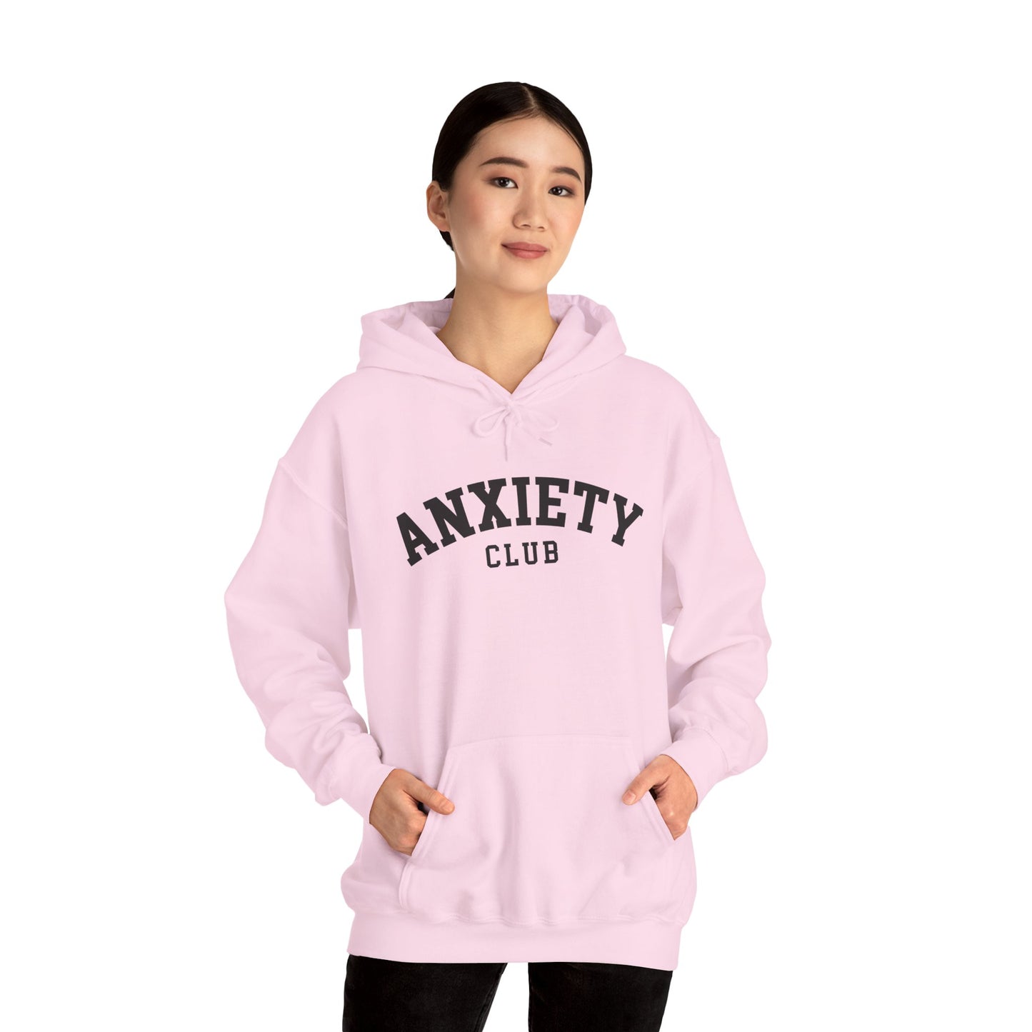 Hoodie Anxiety Club – Cozy Hoodie for Women with Anxiety Support