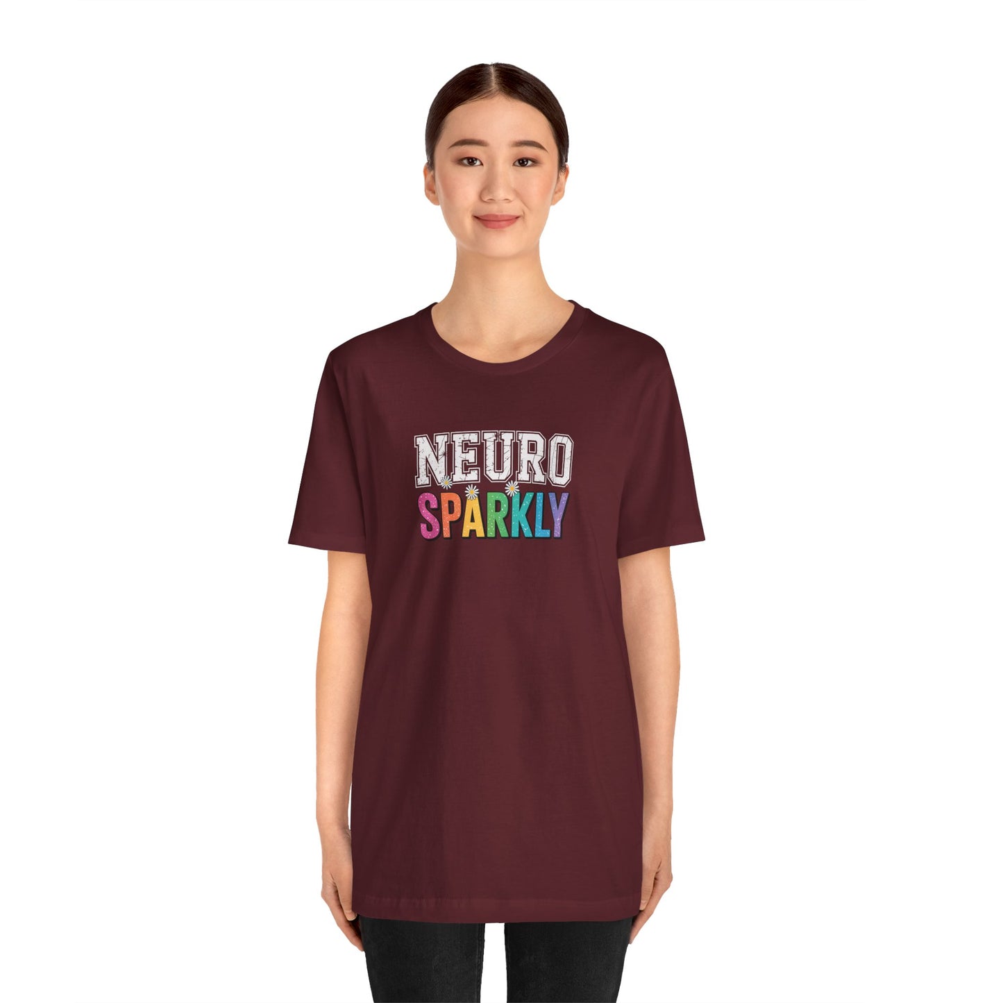 T-Shirt NEURO SPARKLY – Colorful ADHD T Shirt for Women & Young Adults