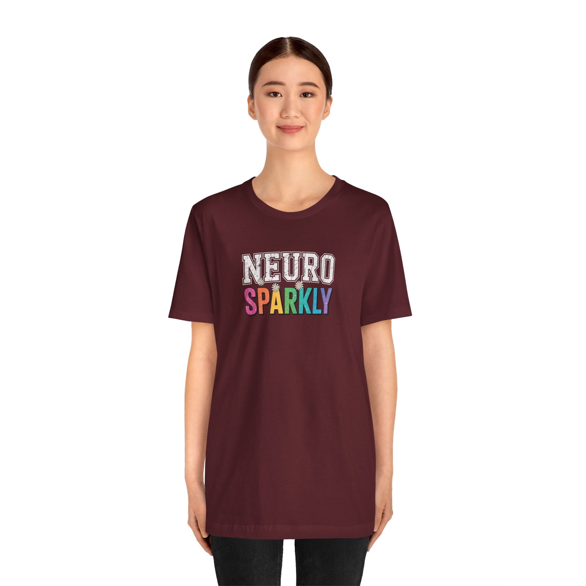 T-Shirt NEURO SPARKLY – Colorful ADHD T Shirt for Women & Young Adults