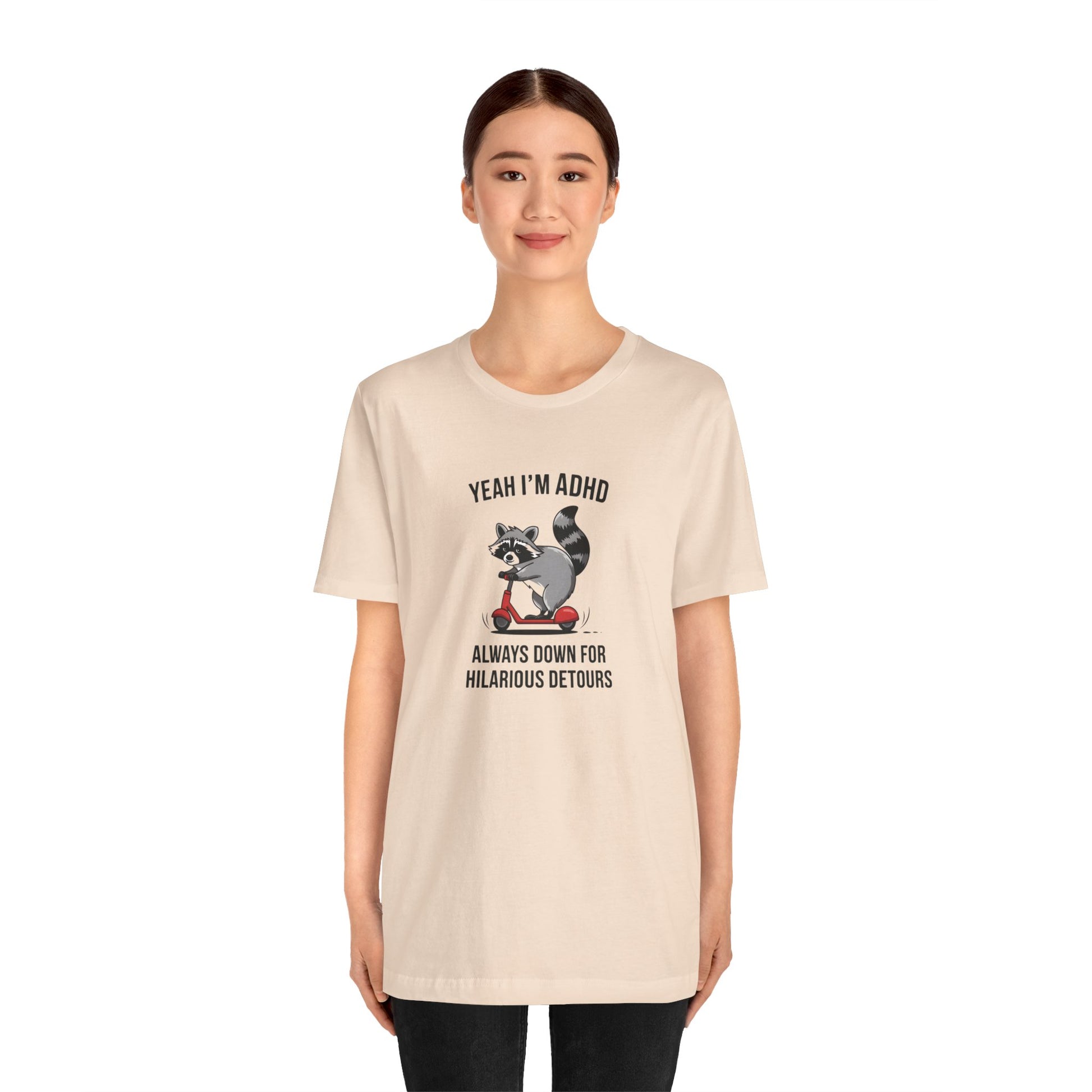 T-Shirt YEAH I’M ADHD T-Shirt – Funny ADHD Detour Cartoon Shirt