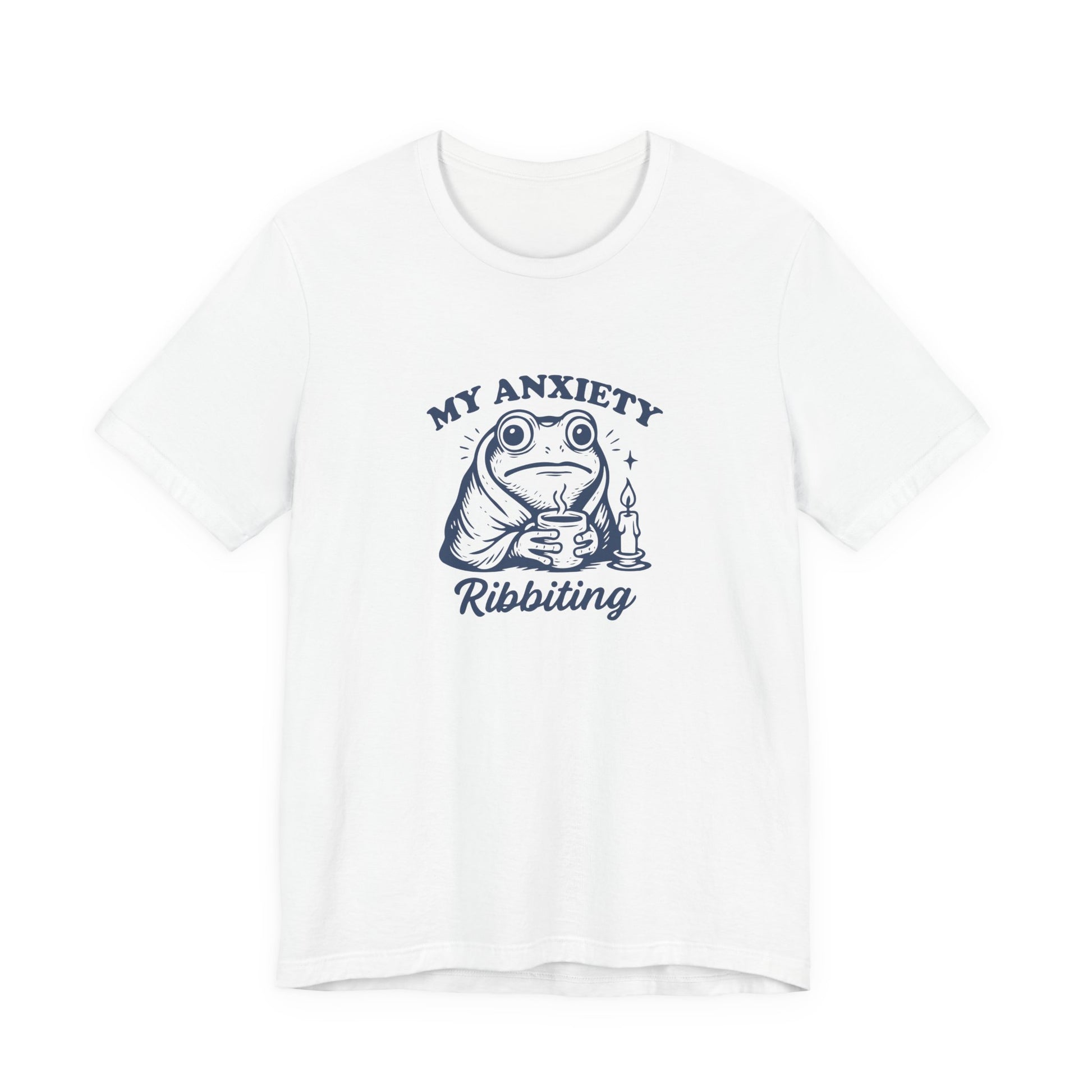 T-Shirt MY ANXIETY Ribbiting Shirt – Funny Anxiety Shirt with Frog Graphic